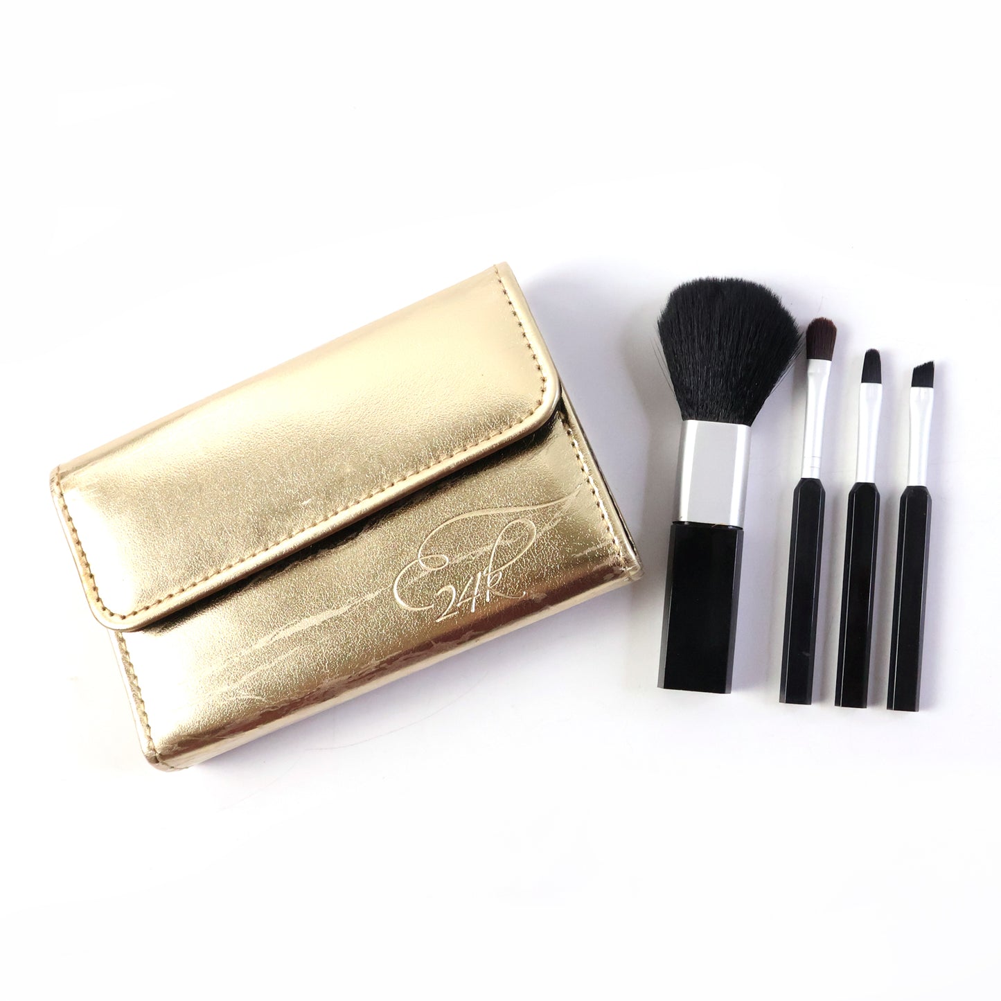 4-in-1 Makeup Brush Kit with Travel Pouch (1 Set) - Happy Price - Image 4