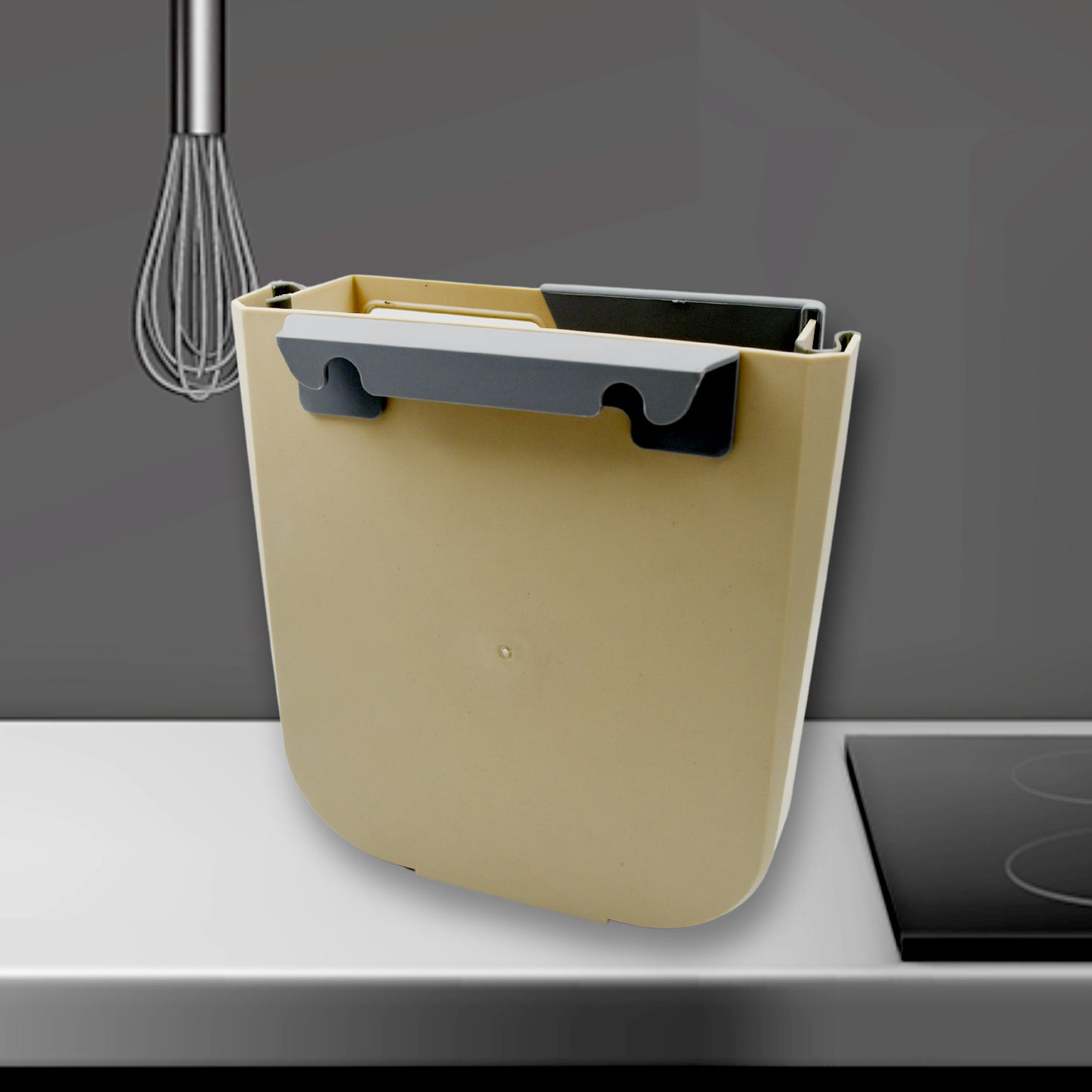 Hanging Trash Can For Kitchen Cabinet Door Small Collapsible Foldable Waste Bins Hanging Trash Holder For Bathroom Bedroom Office Car Portable - Happy Price - Image 5