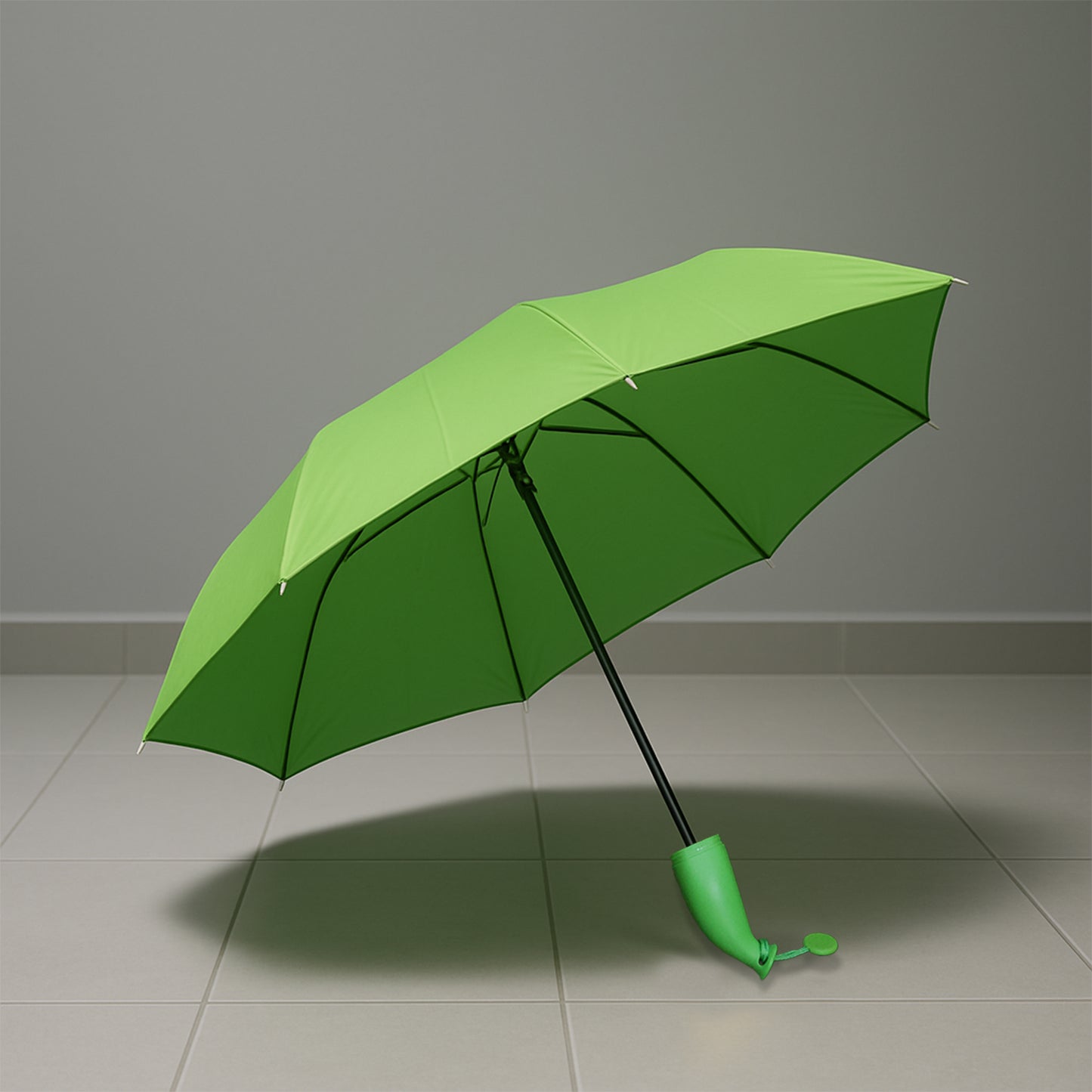 Green Stylish Banana Shaped Mini Foldable Umbrella - Happy Price - Image 7