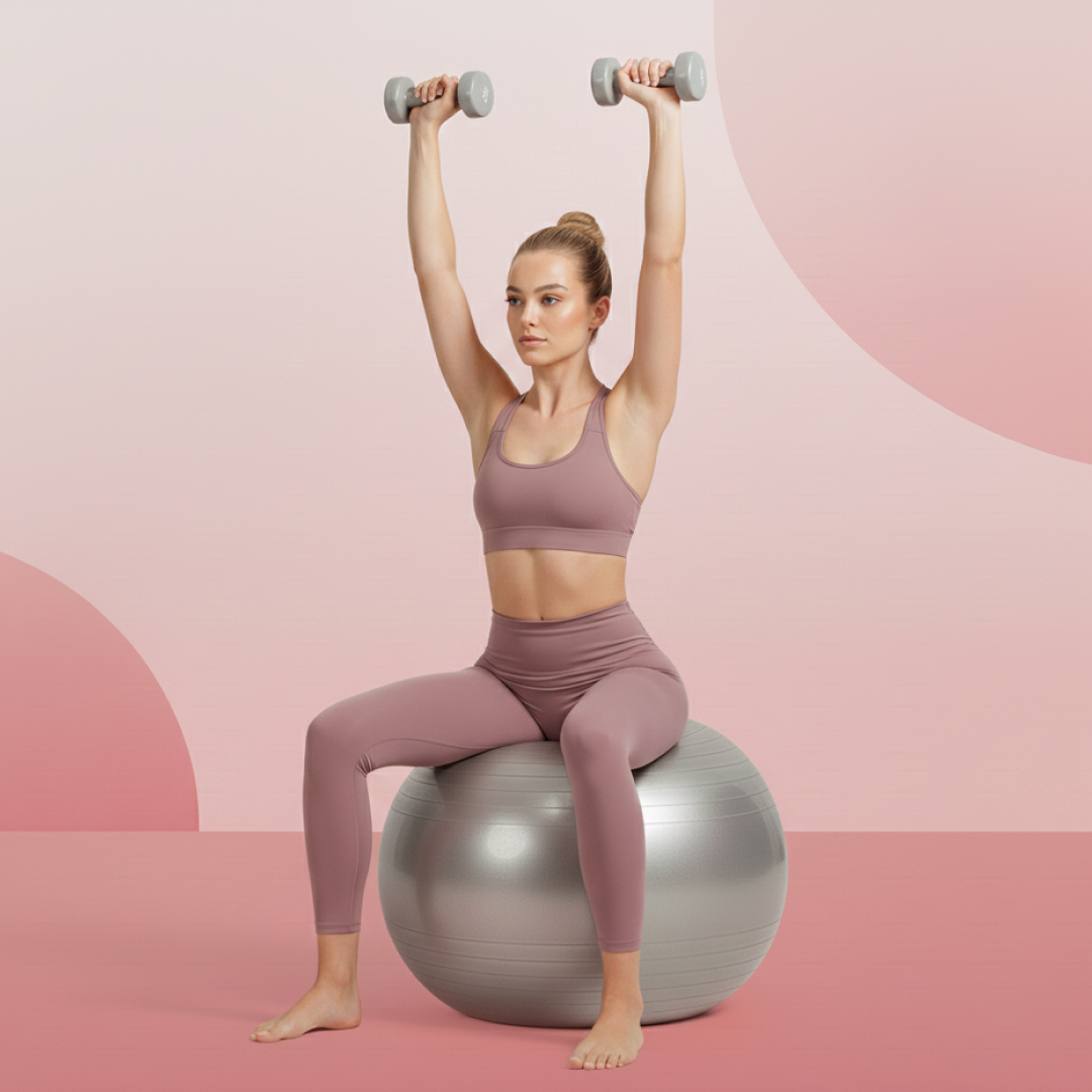 75cm Anti-Burst Gym Ball with Foot Pump for Fitness Training - Happy Price - Image 7