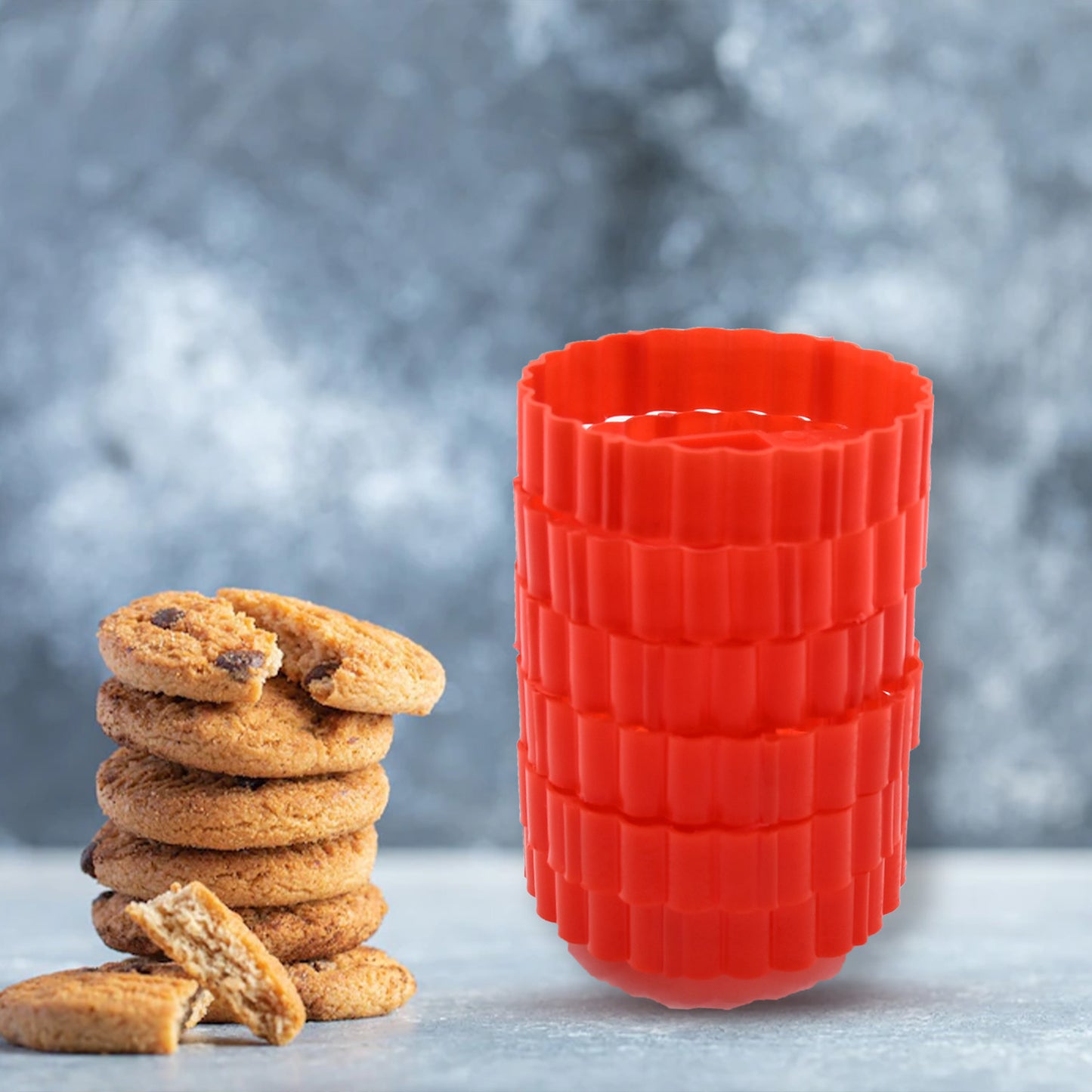 5978  Cookie Cutters Set Plastic Easter Biscuit Cutting Tool For Diy Cake Decoration Fondant Biscuit Cookie Pastry Sandwich (6 Pc Set ) - Happy Price - Image 4