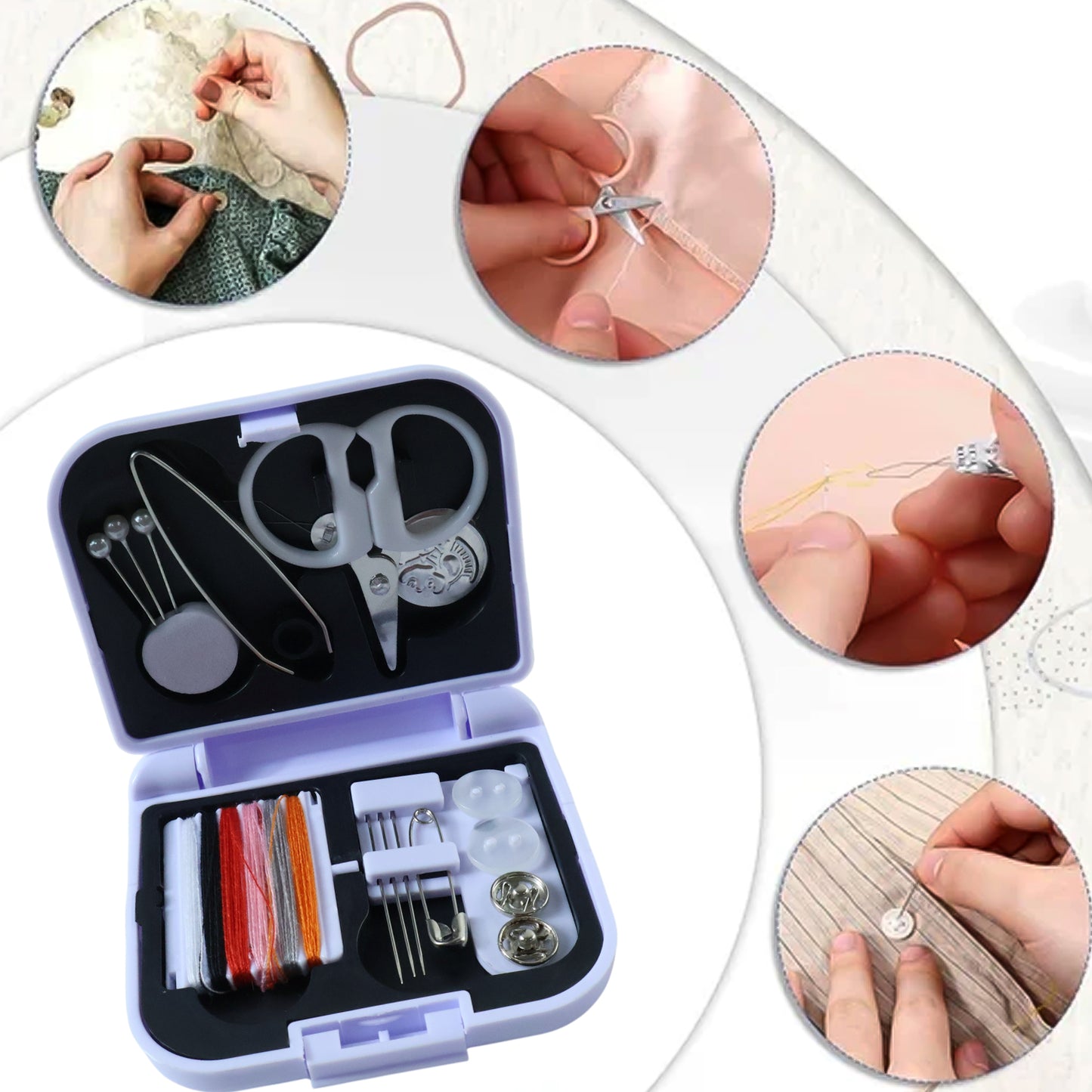 Portable Sewing Kit for Quick Repairs - 1 Set - Happy Price - Image 3