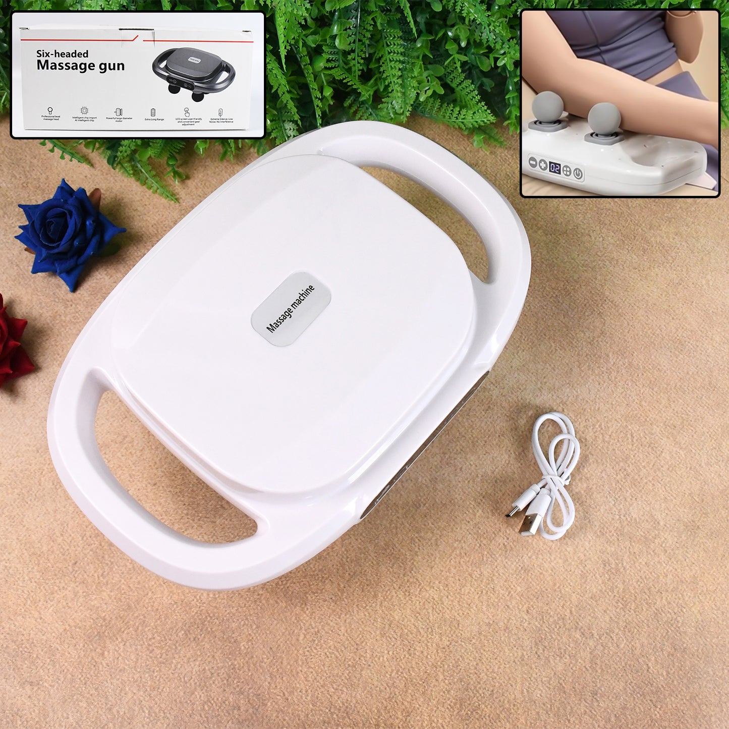 4-Head Electric Muscle Massager for Pain Relief - Happy Price - Image 2