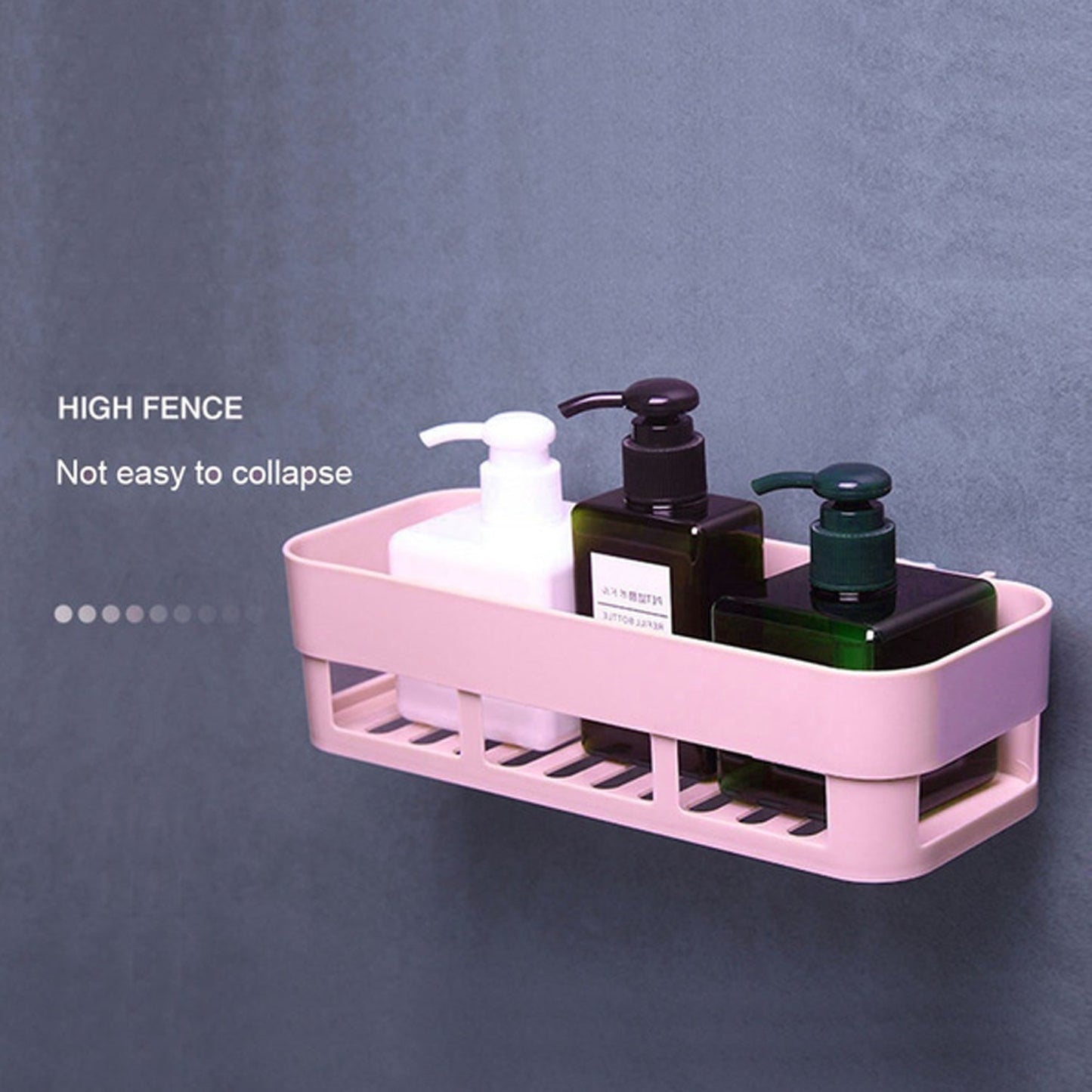 Abs Plastic Shower Corner Caddy Basket Shelf Rack With Wall Mounted Suction Cup For Bathroom Kitchen - Happy Price - Image 7