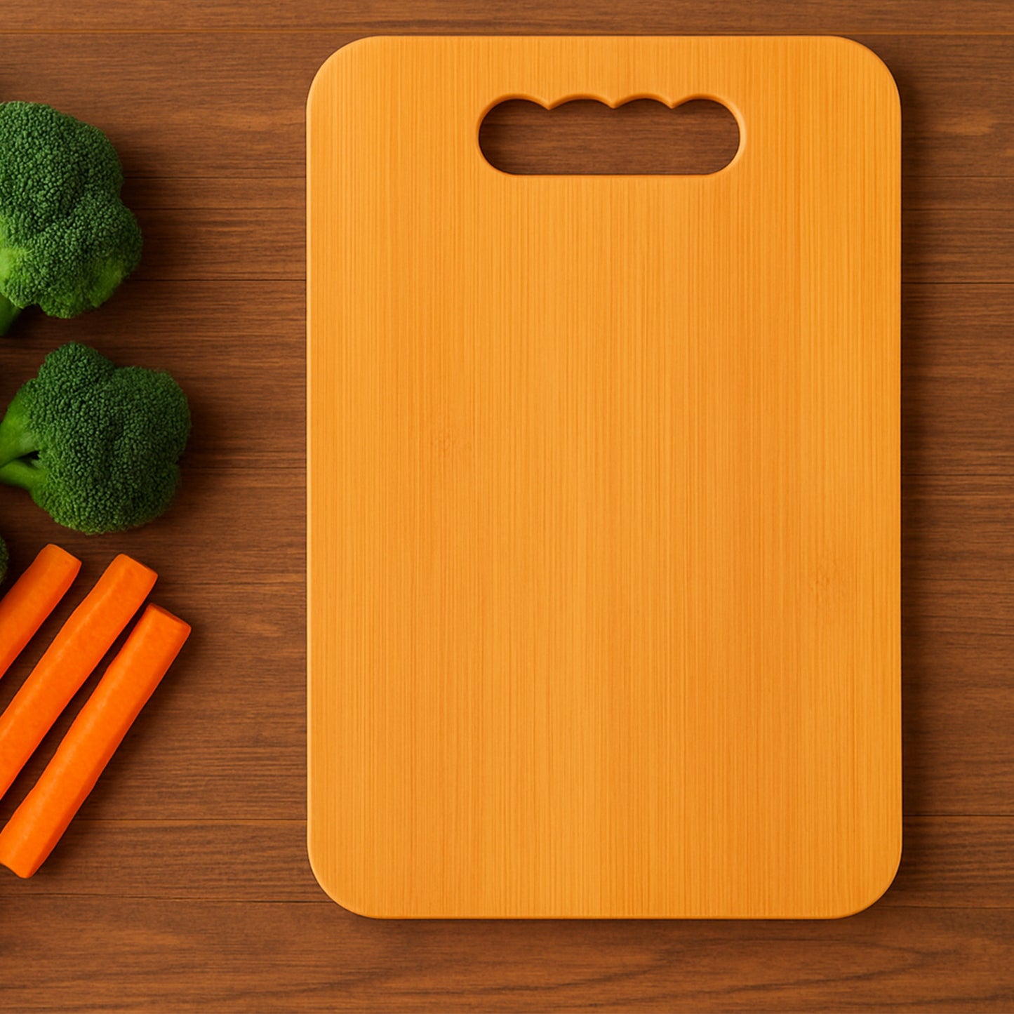 Natural Wood Cutting Board for Kitchen - Vegetable & Meat Prep - Happy Price - Image 5