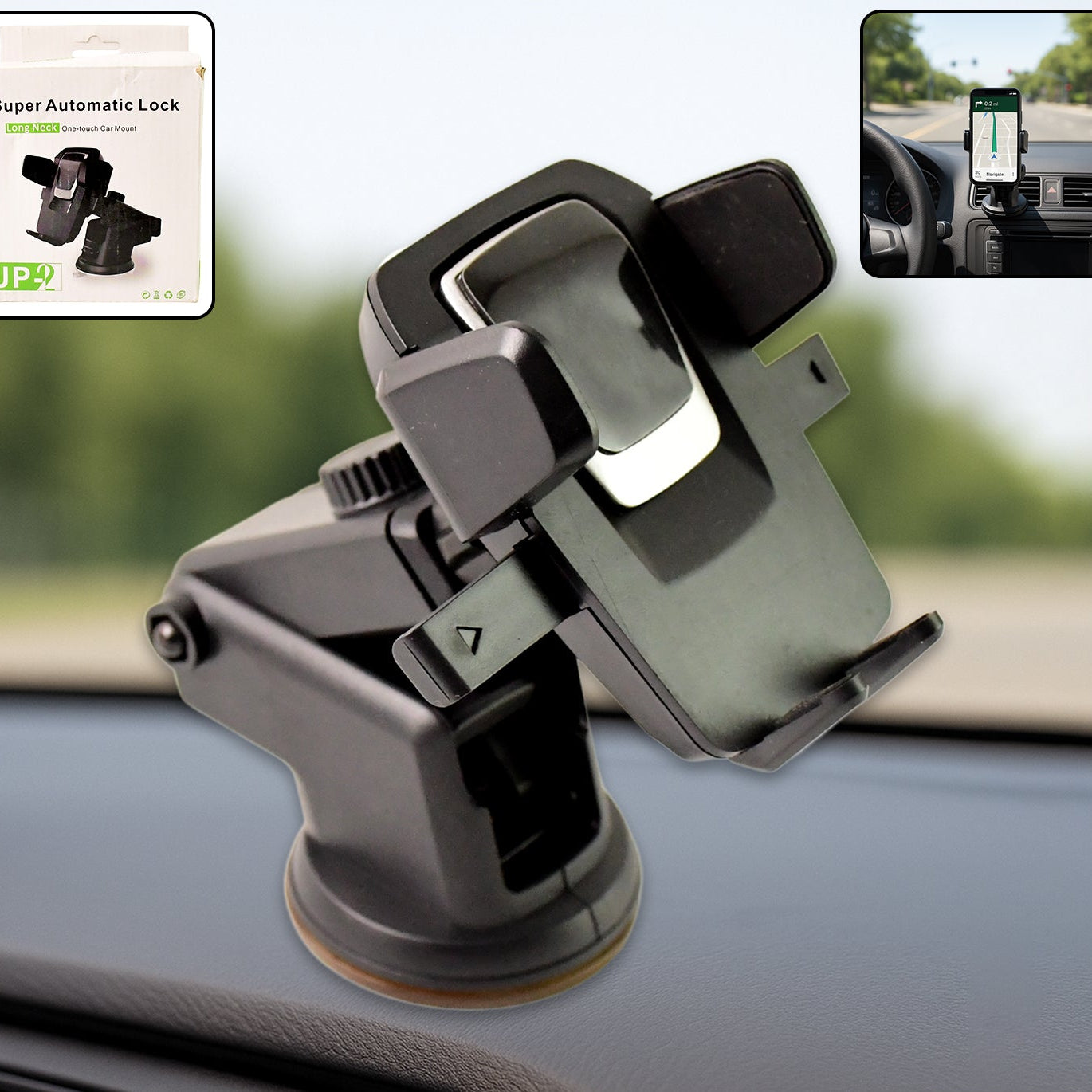 Adjustable Car & Desk Mount Holder for Smartphones & Tablets (Multicolour) - Happy Price - Image 1