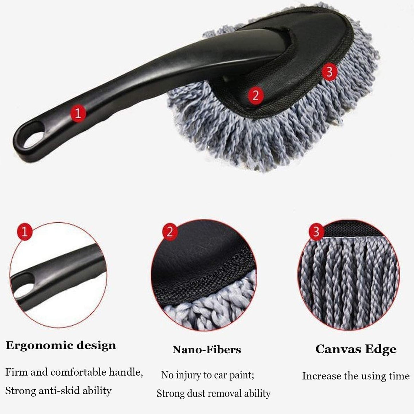 Microfiber Car Duster Brush with Handle for Exterior & Interior Cleaning - Happy Price - Image 5
