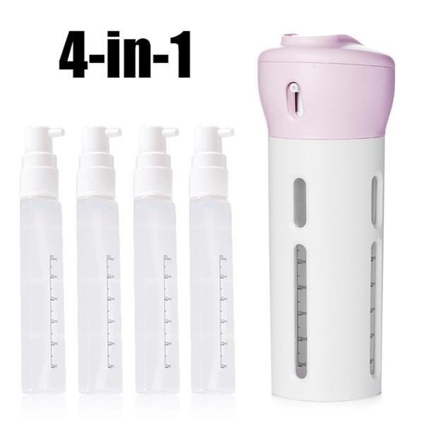 4 In 1 Travel Dispenser Bottle Set Travel Refillable Cosmetic Containers Set - Happy Price - Image 5