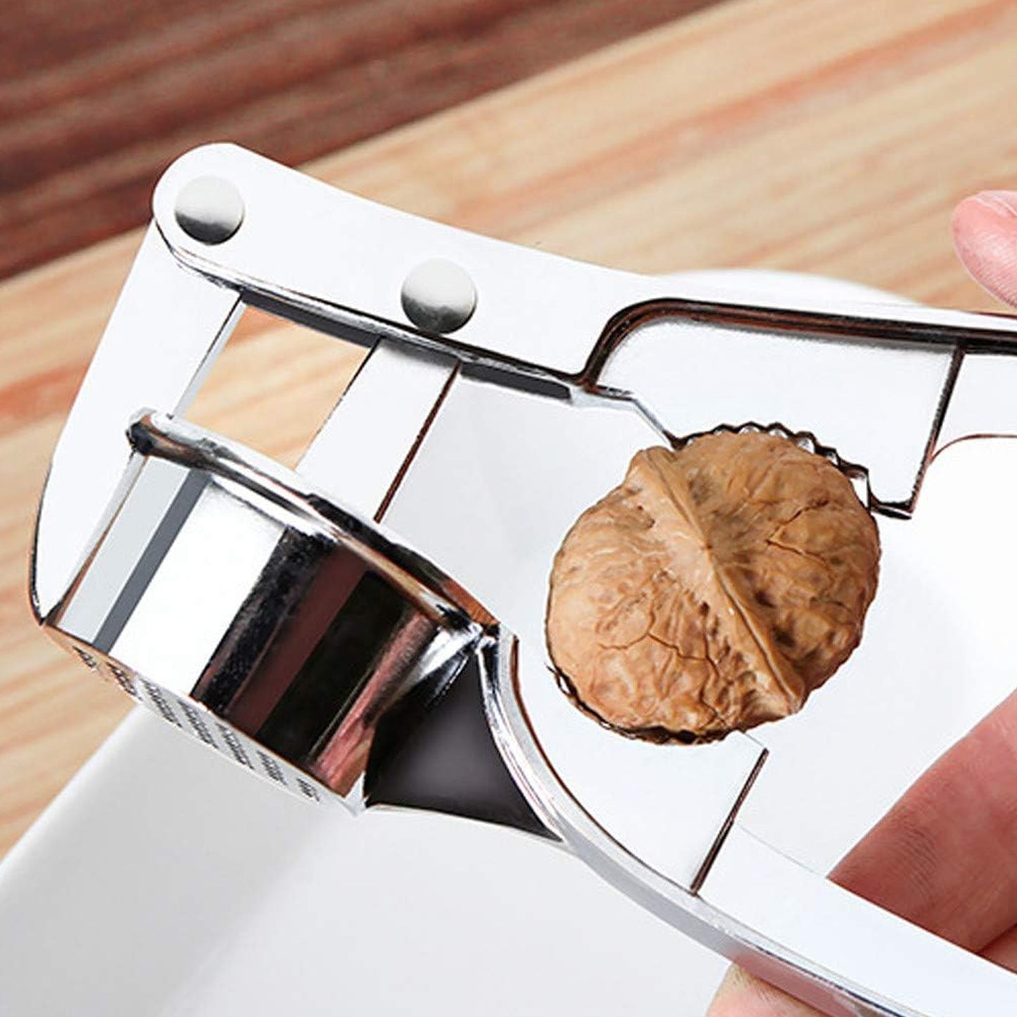 2 In1 Garlic Masher Premium Garlic Press  Walnut Cracker Opener (1 Pc) - Happy Price - Image 5