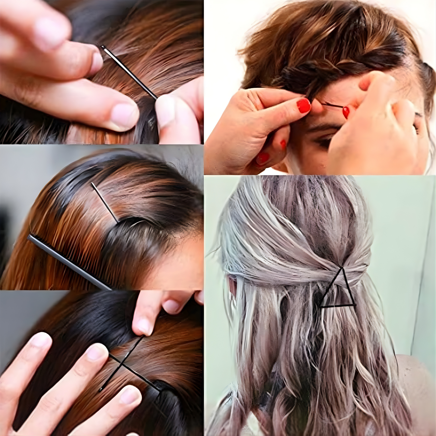 Medium Black Bobby Pins for Hair - 24 Pc Set - Happy Price - Image 5