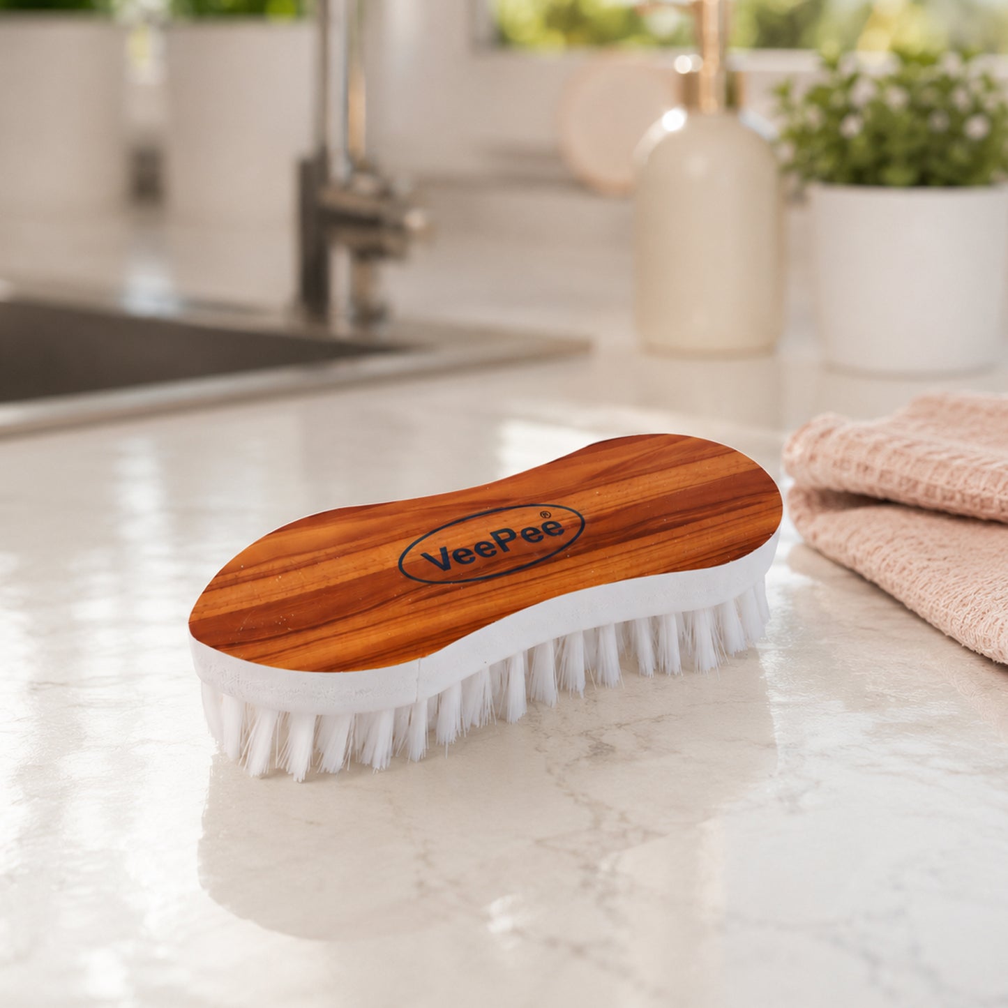 Ergonomic Cloth Washing Brush with Curved Grip - 1 Pc - Happy Price - Image 6