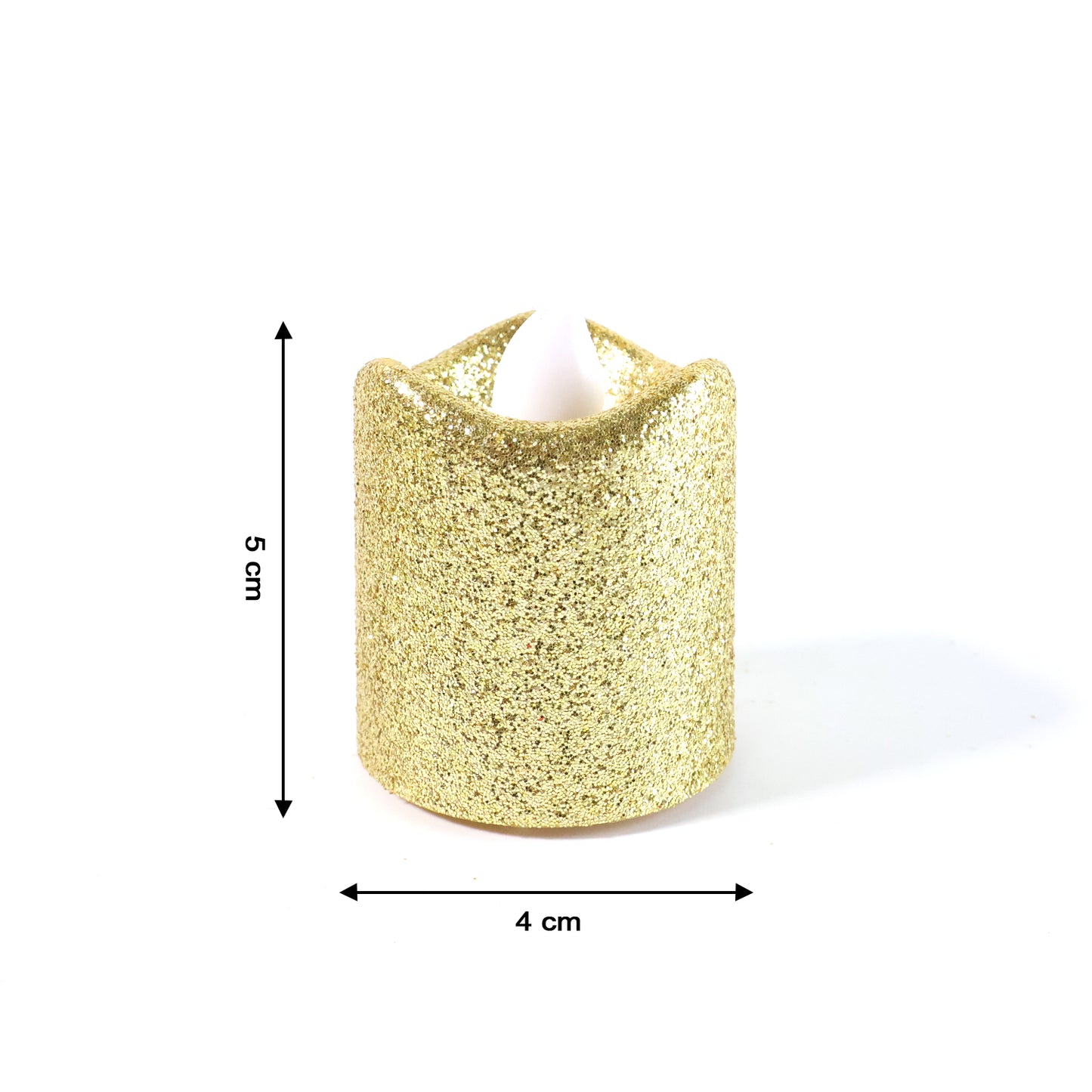 Glitter LED Tealight Candles - 6 Pc Set for Festive Decor - Happy Price - Image 4