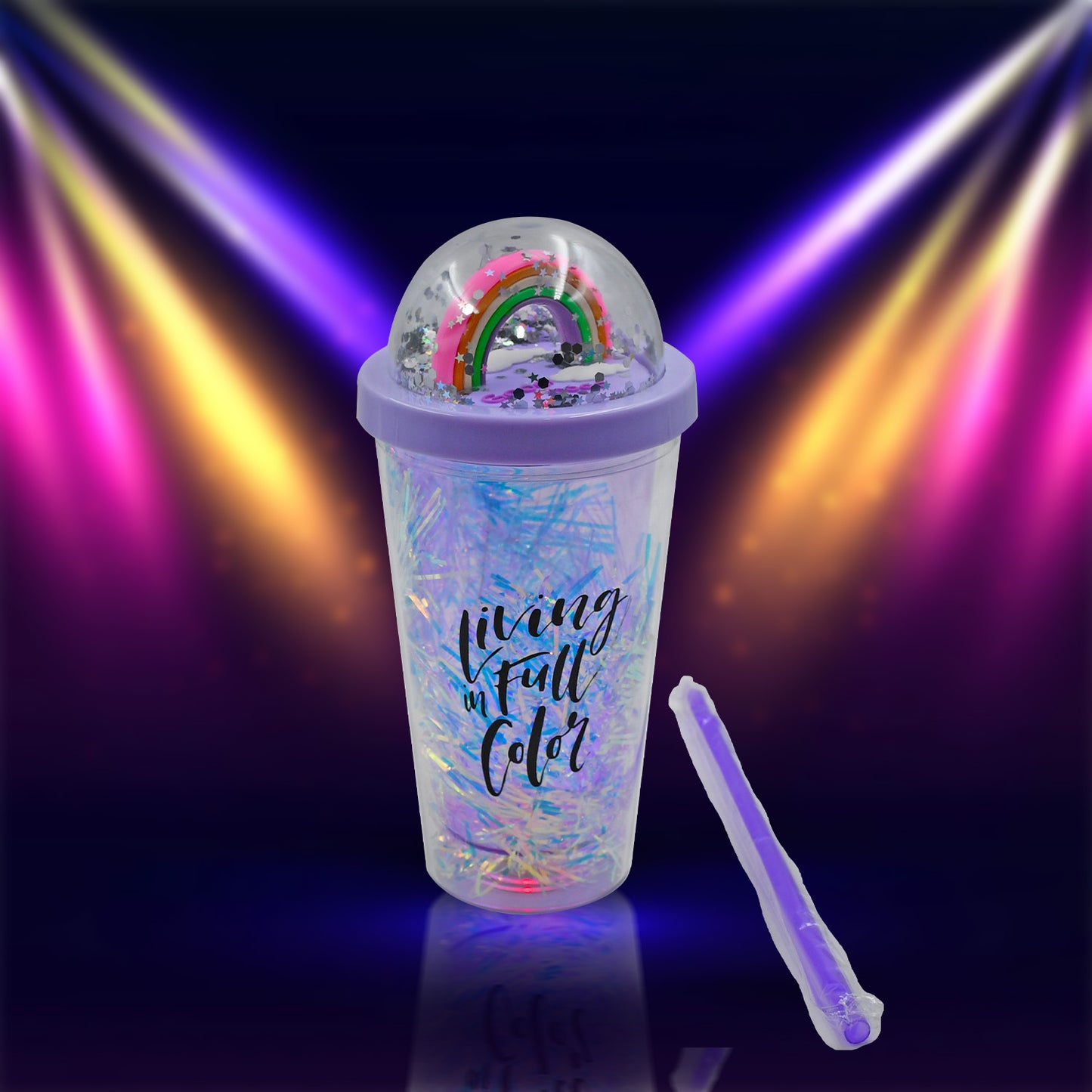 Kids LED Glow Sipper Bottle with Straw - 1 Pc - Happy Price - Image 3