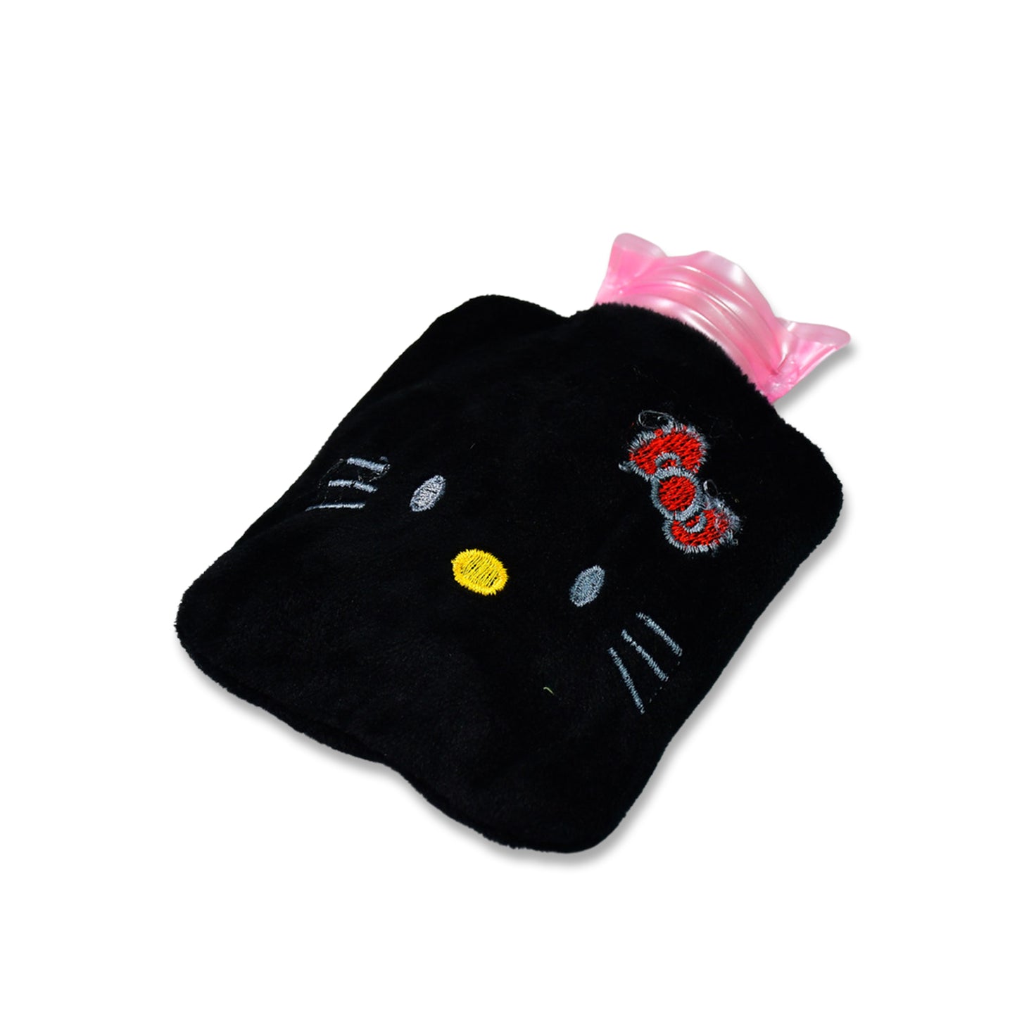 Black Hello Kitty Small Hot Water Bag With Cover For Pain Relief Neck Shoulder Pain And Hand Feet Warmer Menstrual Cramps. - Happy Price - Image 2