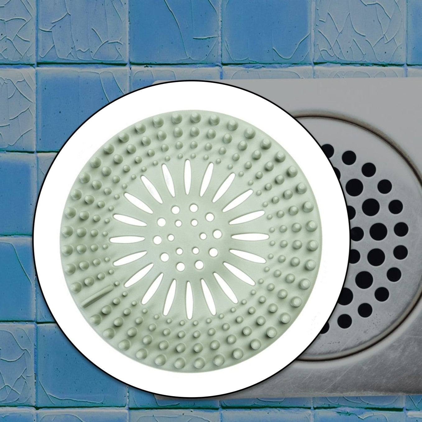 Shower Drain Cover Used For Draining Water Present Over Floor Surfaces Of Bathroom And Toilets Etc. - Happy Price - Image 1