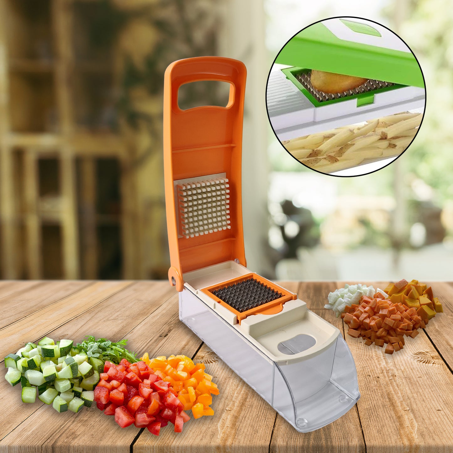 Supermom Kitchen Master Vegetable  Fruit Chopper (1 Pc) - Happy Price - Image 6