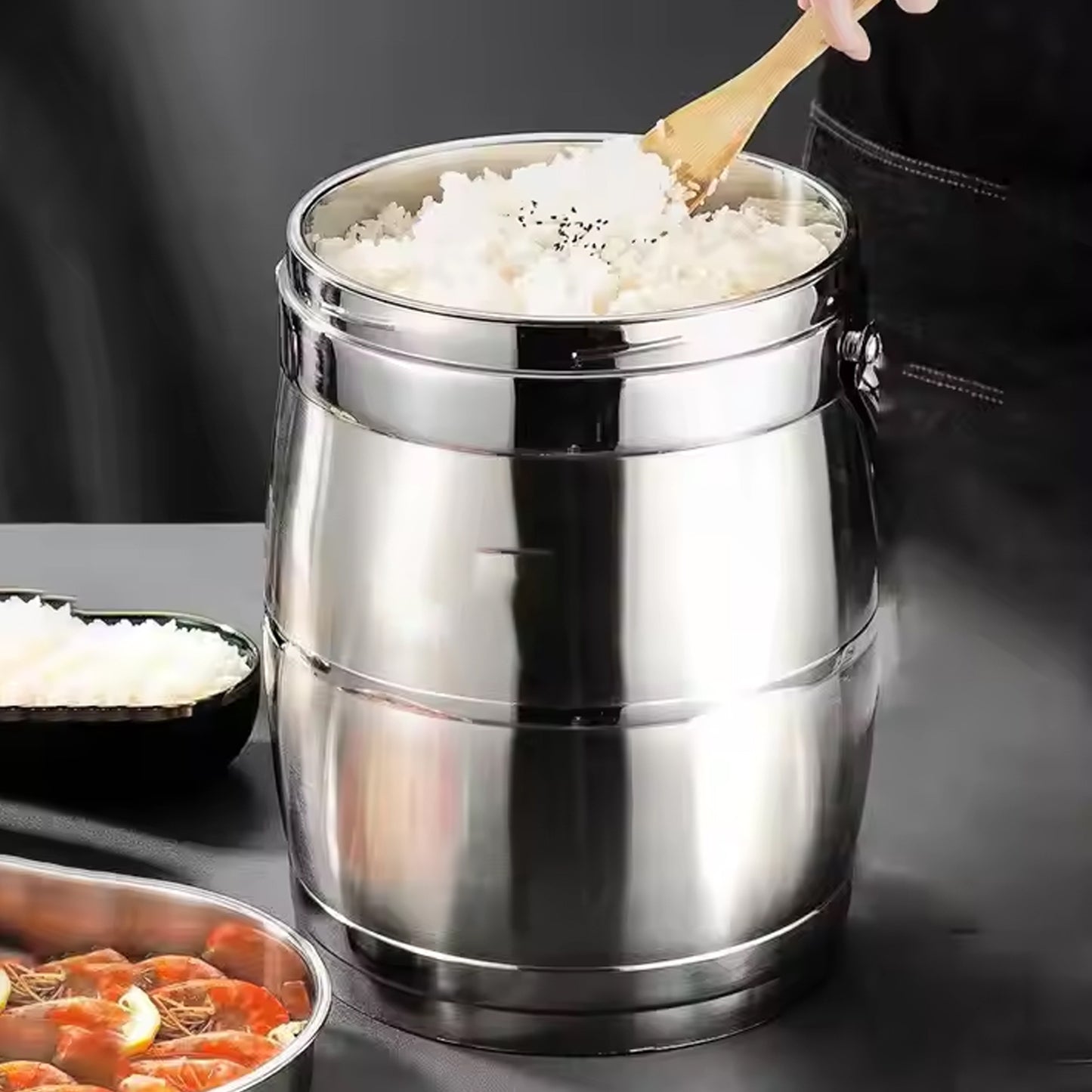 Stainless Steel Lunch Box Insulated Lunch Box Double Vacuumlayer (2.2 Ltr.) - Happy Price - Image 3