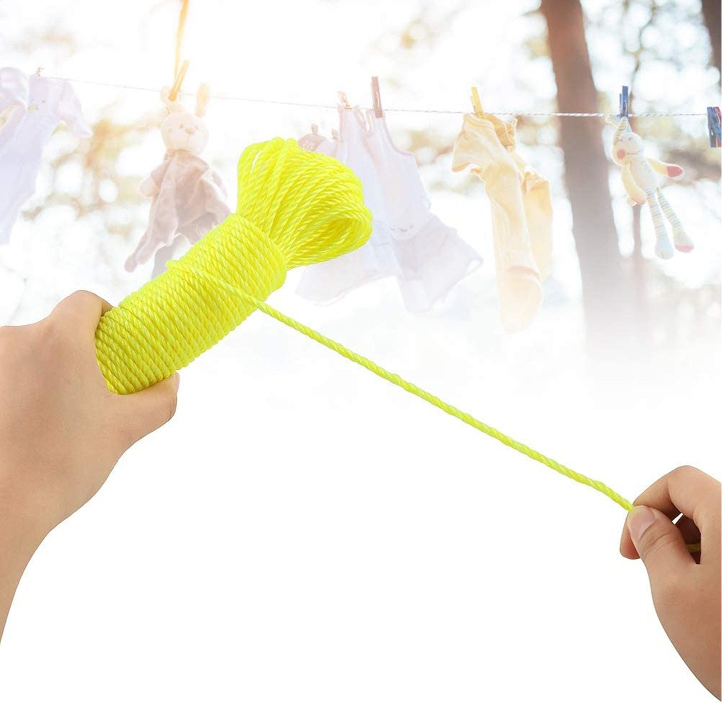 3meter Heavy Duty Laundry Drying Clothesline Rope Portable Travel Nylon Cord Sturdy Clothes Line For Outdoor Camping Indoor Crafting Art Projects - Happy Price - Image 7