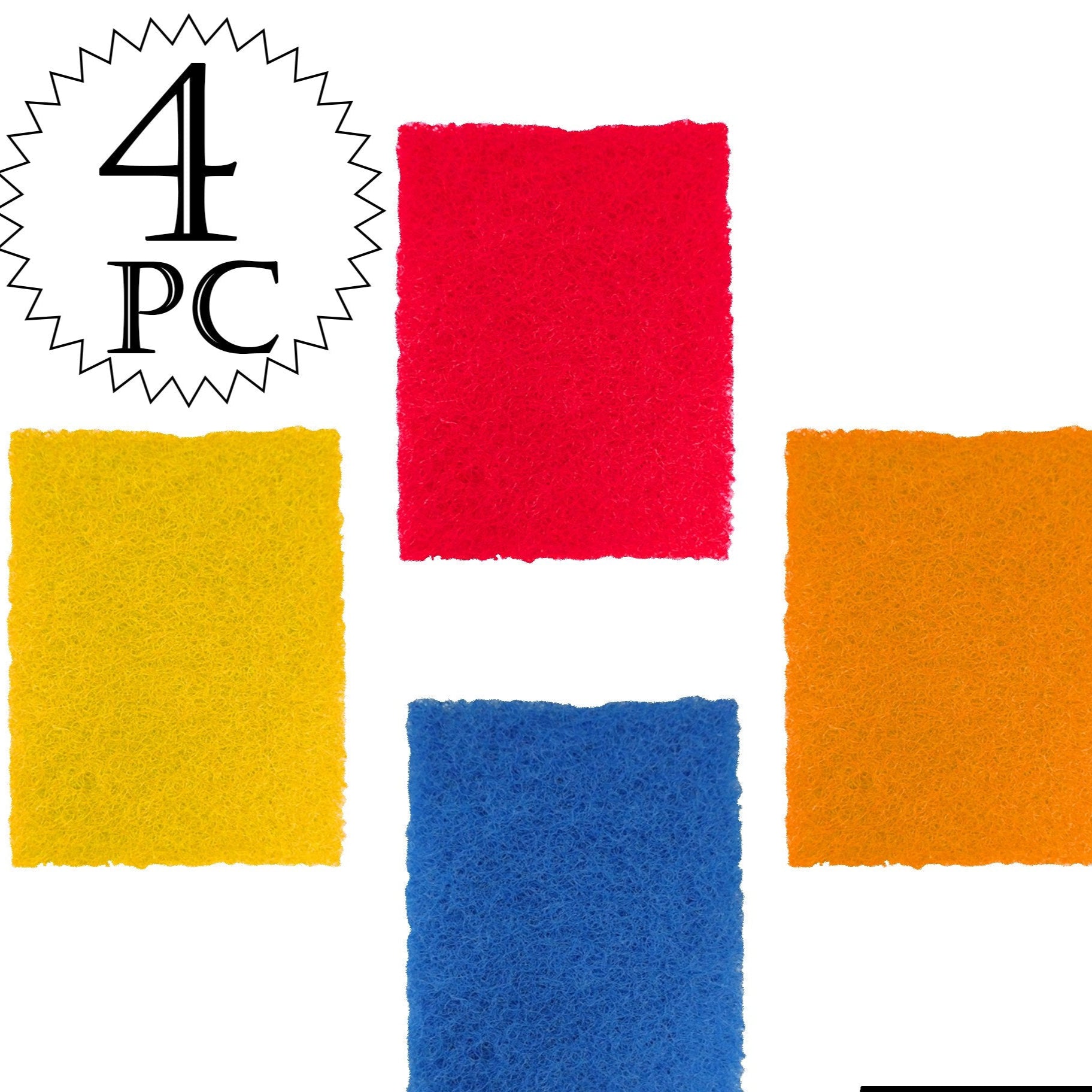 Kitchen Scrubber Pads For Utensilstiles Cleaning (Pack Of 4) - Happy Price - Image 1
