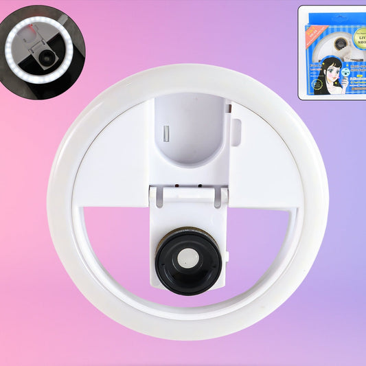 Selfie Flash Ring Light With 3 Level Of Brightness (1 Pc) - Happy Price - Image 1
