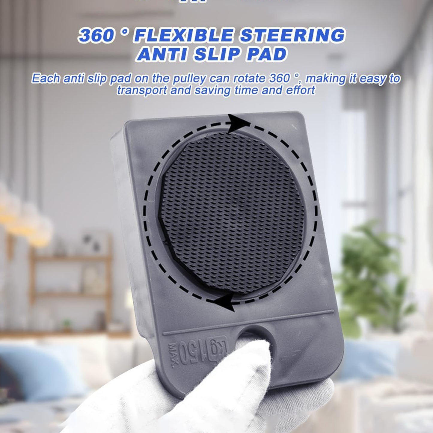 5 Piece Furniture Moving Tool Kit with Lifter and 360° Sliders - Happy Price - Image 5