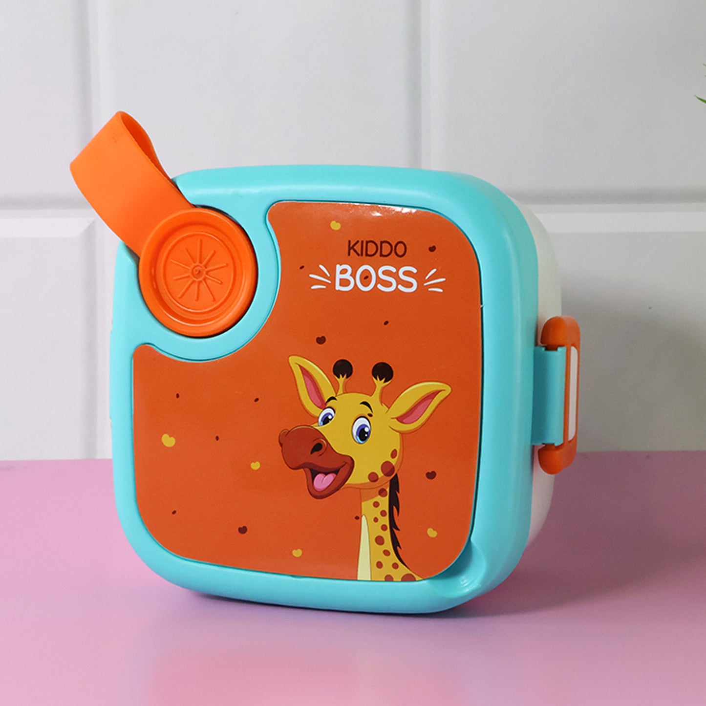 Kids Cartoon Lunch Box - 1 Set with Stainless Steel Tray - Happy Price - Image 6