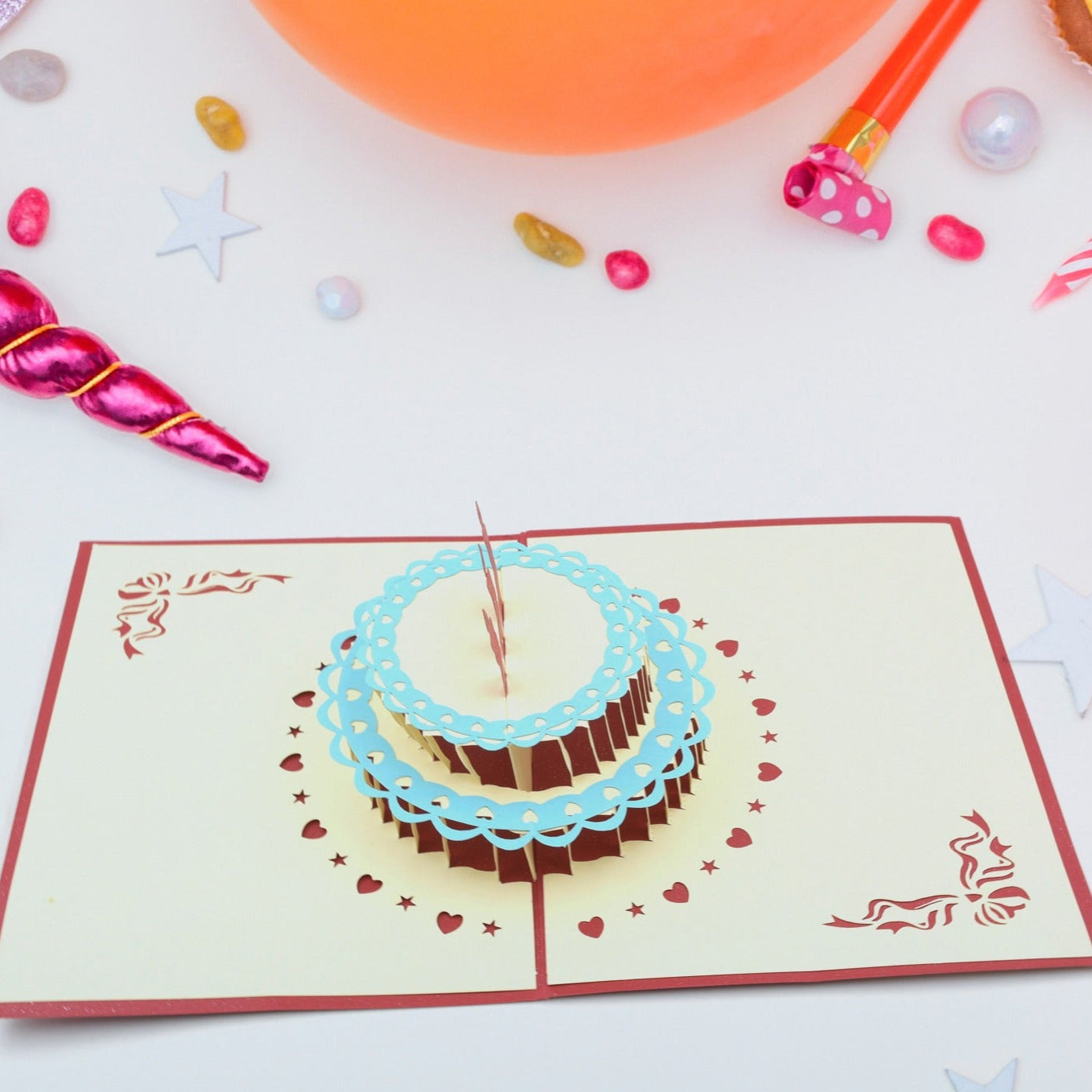 3d Paper Wish Card High Quality Paper Card All Design Card Good Wishing Card (All 3d Card  Birthday Greeting Cards Wedding Day Gift Card Merry Christmas Card (1 Pc) - Happy Price - Image 1