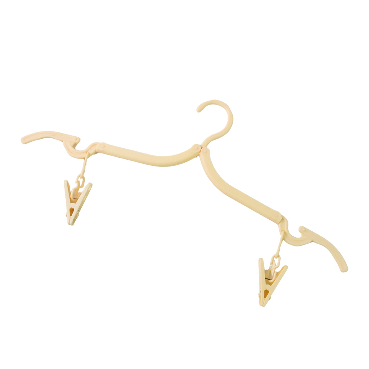 Foldable Clothes Hanger with 2 Clips (1 Pc) - Travel & Home Use - Happy Price - Image 3