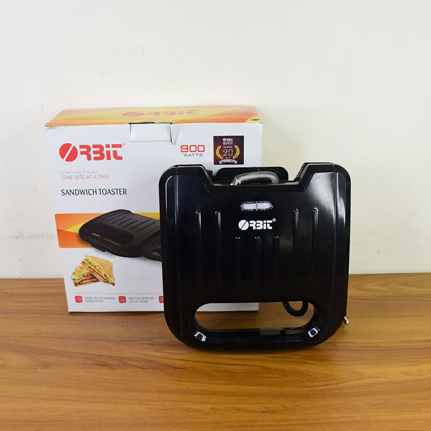 Orbit 800W Sandwich Maker with Non-Stick Plates - Quick Toasting - Happy Price - Image 7