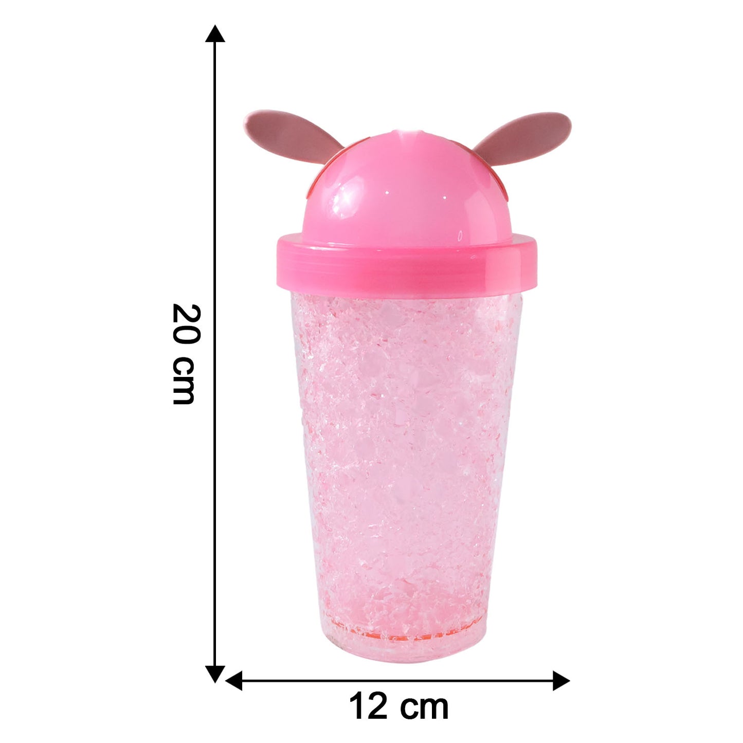 Cute Bunny Ear Sipper Bottle with Straw Lid - 500 ML, 1 Pc - Happy Price - Image 5