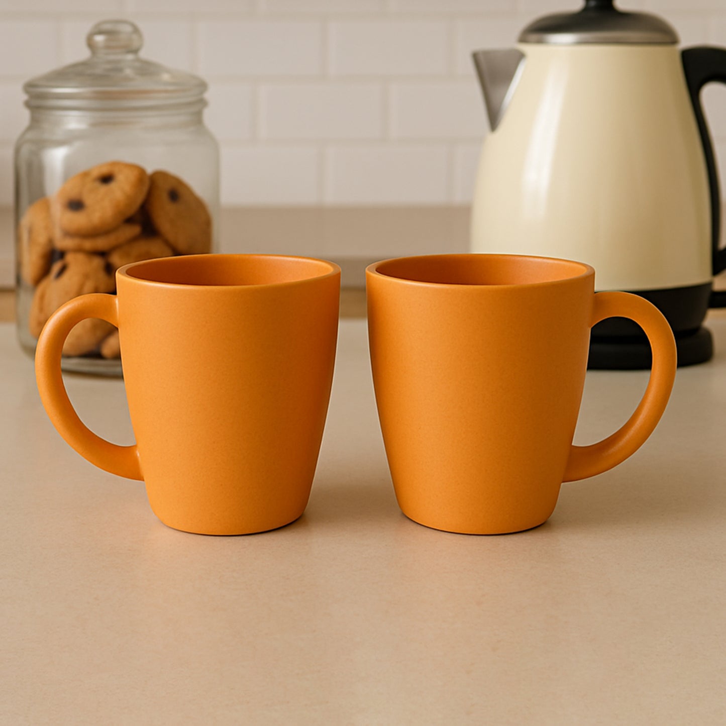 Set of 2 Premium 350ml Coffee and Tea Mugs - Happy Price - Image 3