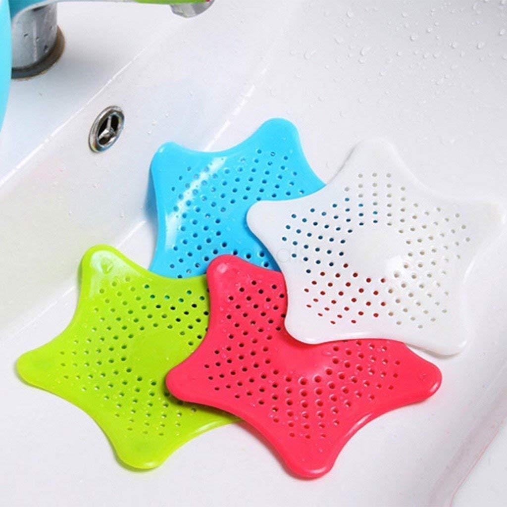 Silicone Star Shaped Sink Filter Bathroom Hair Catcher Drain Strainers For Basin - Happy Price - Image 5