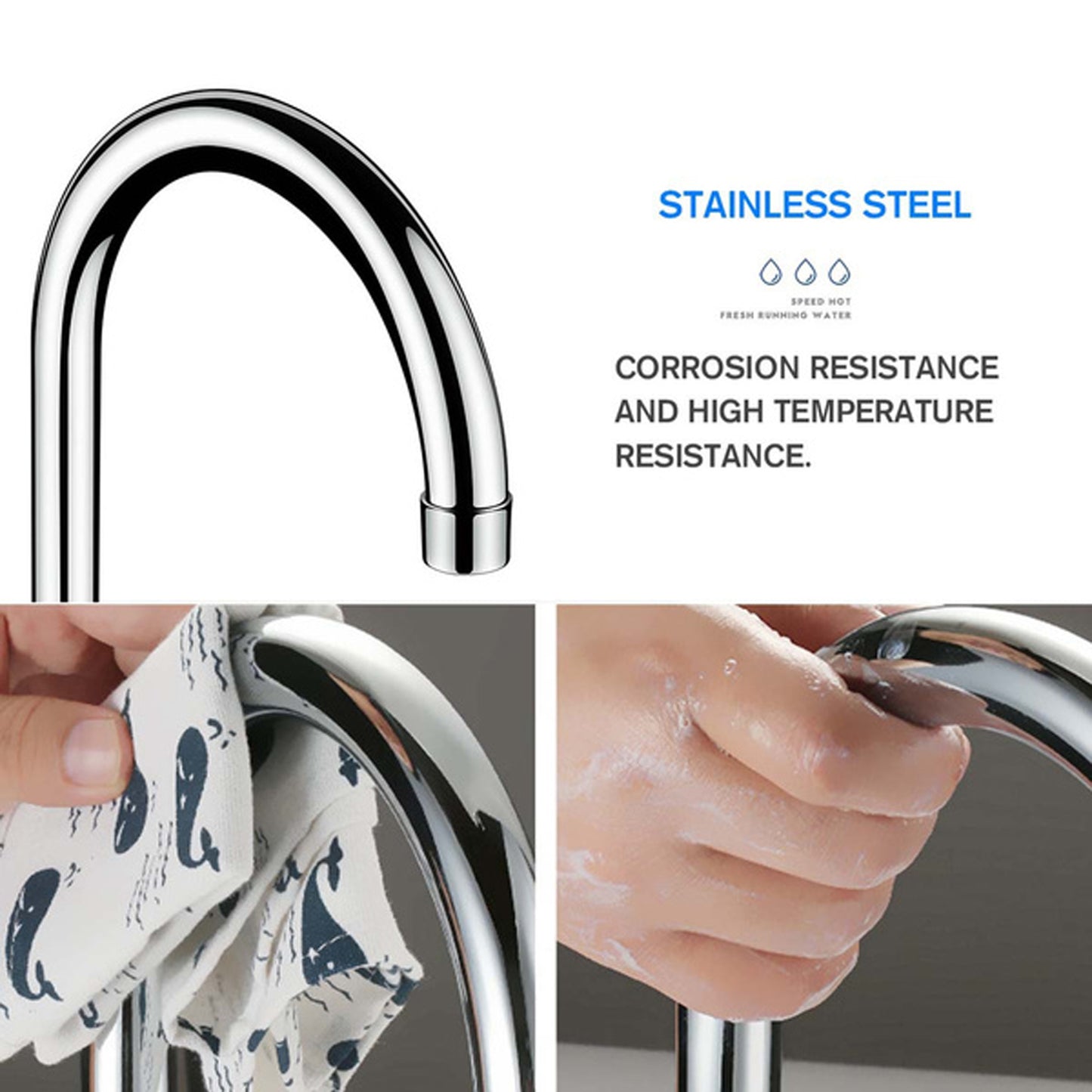 Stainless Steel Led Digital Display Instant Heating Electric Water Heater Faucet Tap - Happy Price - Image 6