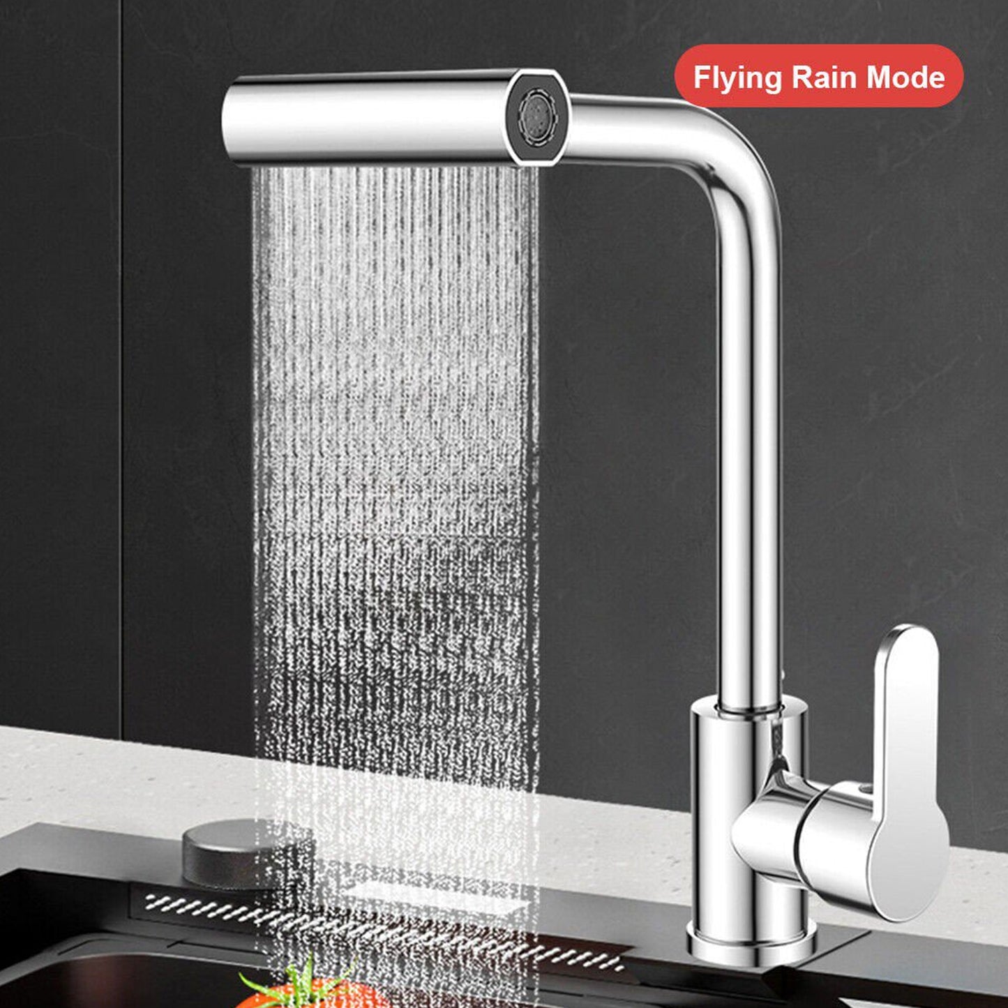 Multifunction Shower Waterfall Kitchen Faucet 360 Rotation Waterfall Kitchen Faucet Touch Kitchen Faucet Faucet Extender For Kitchen Sink Swivel Waterfall Kitchen Faucet For Washing Vegetable Fruit (4 In 1 ) - Happy Price - Image 7