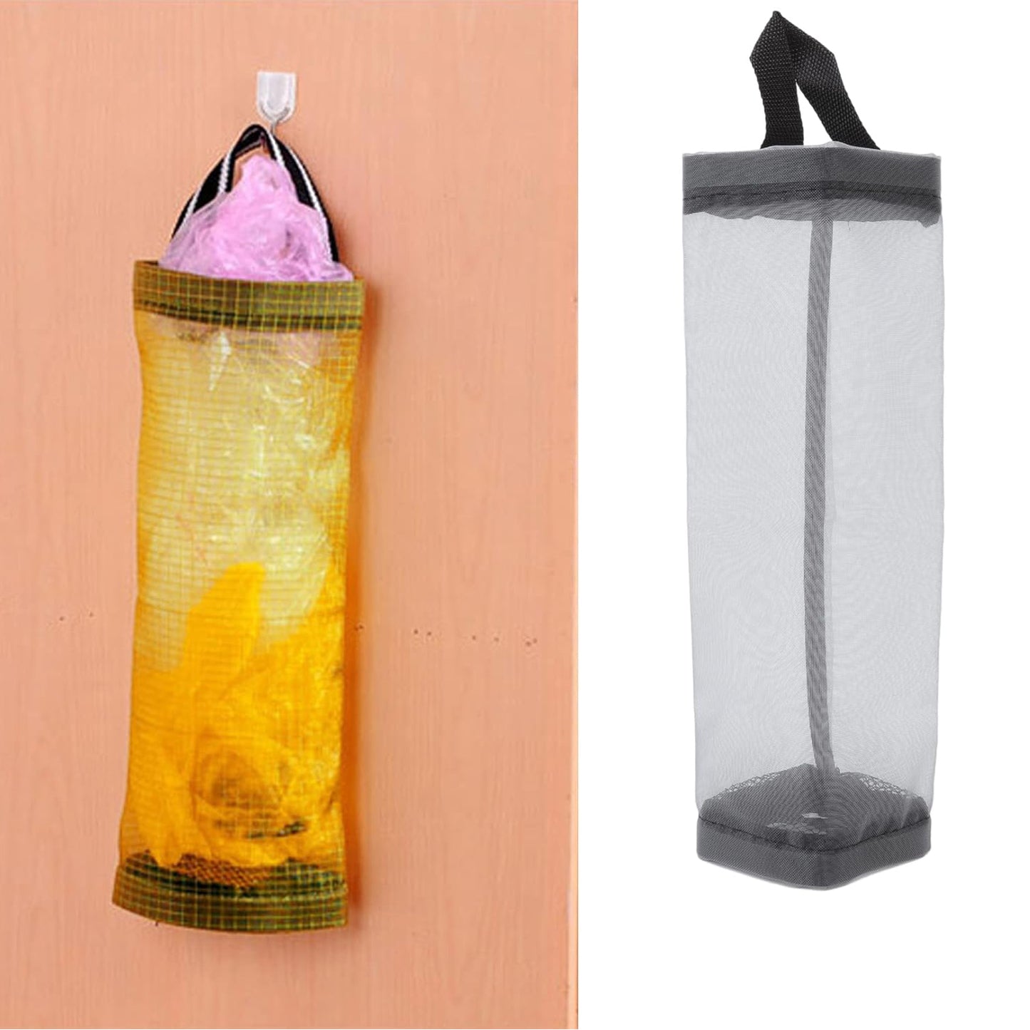Hanging Waste Bag Holder Garbage Bag Storage Bag Widening Handle Hanging Sturdy For Store Garbage Bags Home Store Debris Kitchen Bedroom Largecapacity For Restaurant (1 Pc) - Happy Price - Image 2
