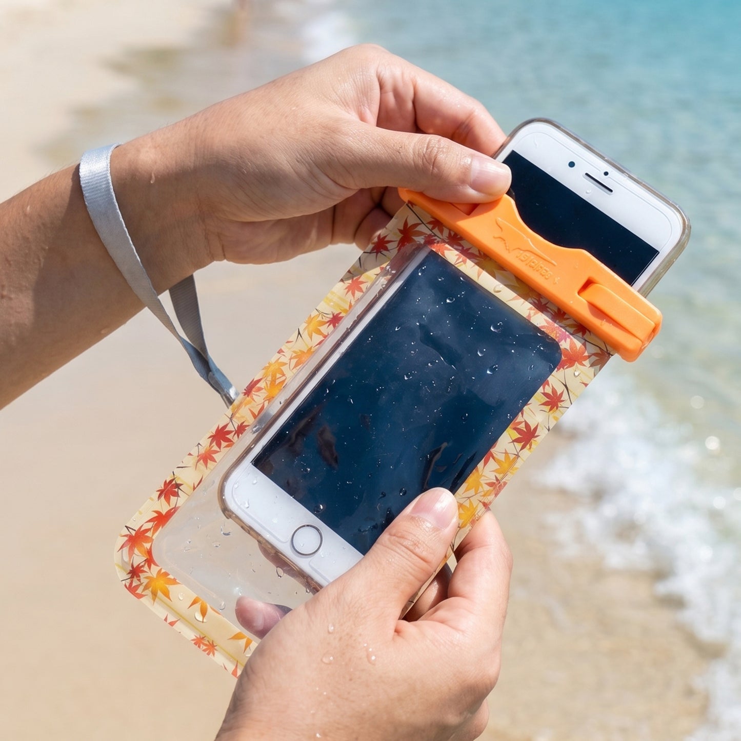 Waterproof Mobile Pouch with Armband & Lanyard - 1 Pc Universal Phone Case - Happy Price - Image 3