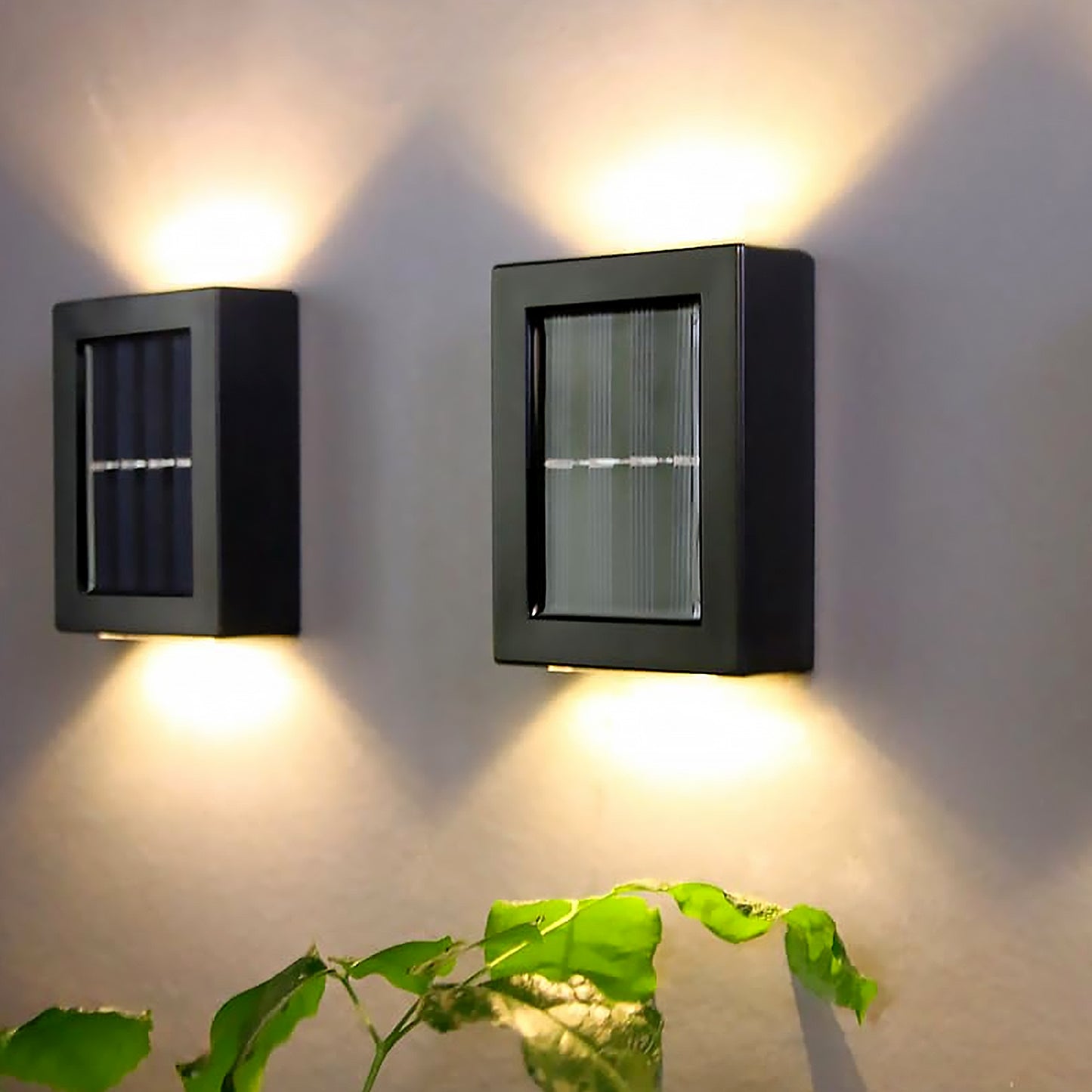 Solar Wall Lights Small Fence Lights Solar Powered Up Down Led Porch Light Garden Lights Outdoor Solar Landscape Lights Waterproof Light (1 Pc) - Happy Price - Image 5