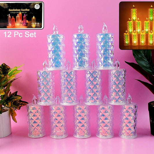 Smokeless Led Candles (12 Pc) - Happy Price - Image 1