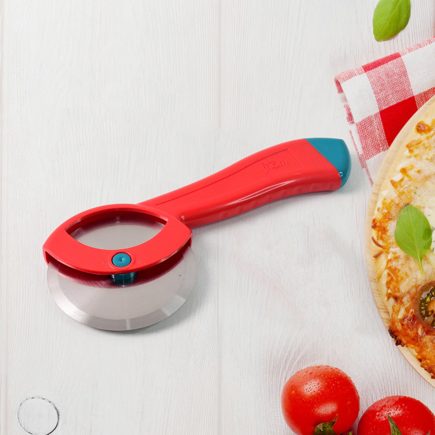Premium Stainless Steel Pizza Cutter with Ergonomic Handle (1 Pc) - Happy Price - Image 6