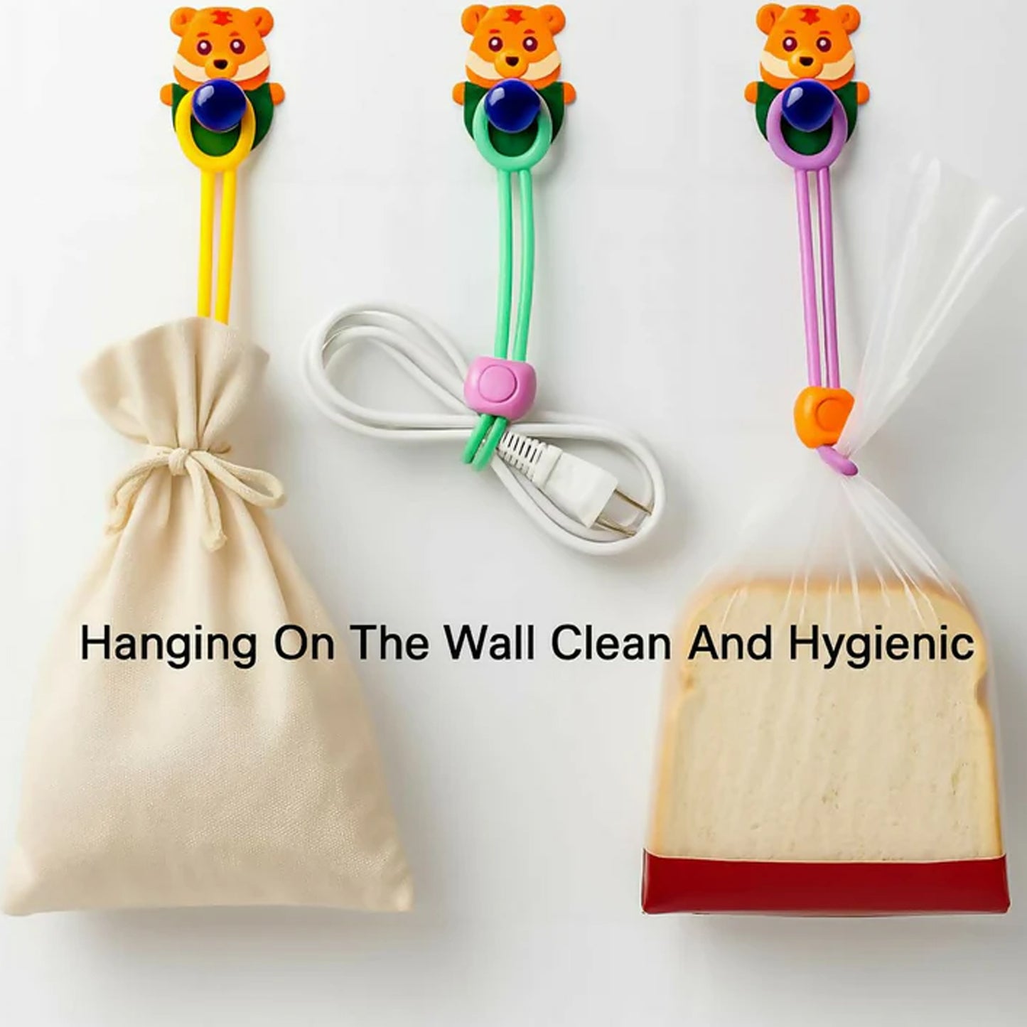 Reusable Silicone Food Bag Sealing Clips with Lock - Set of 3 - Happy Price - Image 5
