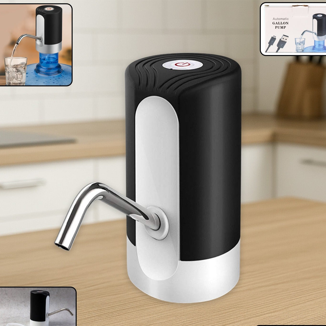 USB Rechargeable Electric Water Pump for Bottles - Automatic Drink Dispenser - Happy Price - Image 1