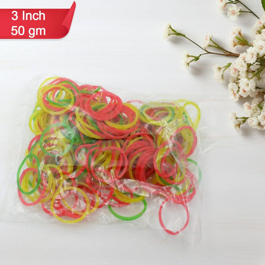 Rubber Band For Officehome And Kitchen Accessories Item Products Elastic Rubber Bands Flexible Reusable Nylon Elastic Unbreakable For Stationery School Multicolor - Happy Price - Image 1