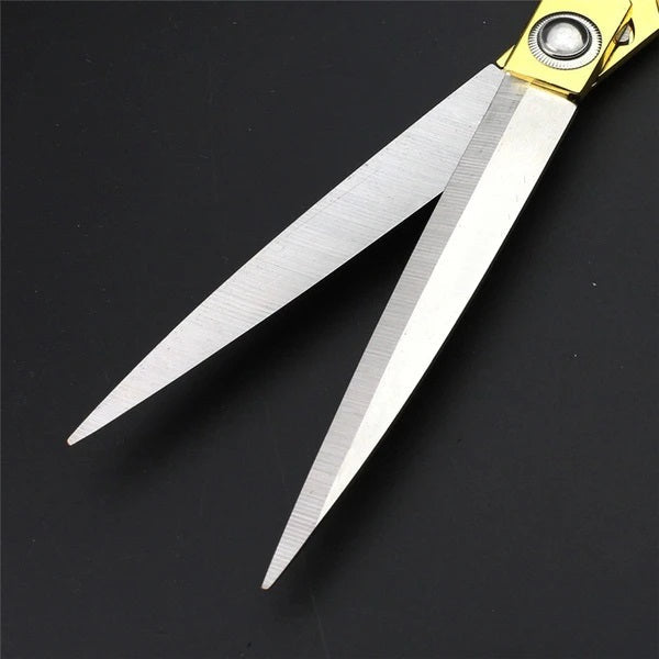 Golden Stainless Steel Tailoring Scissors for Professional Cloth Cutting - Happy Price - Image 7