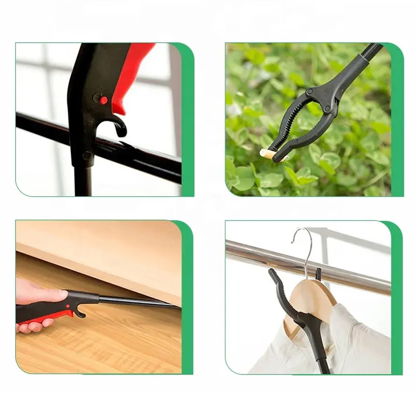 Extra Long Pickup Aid Trash Picker Upper Rotating Hand Heavy Duty Grip Arm - Reaching Assist For Litter Elderly Garden  Disabled Handicap Arm - Happy Price - Image 2