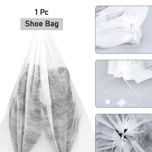Non-Woven Drawstring Shoe Bag (48 X 31 Cm, 1 Pc) - Breathable Footwear Organizer - Happy Price - Image 1