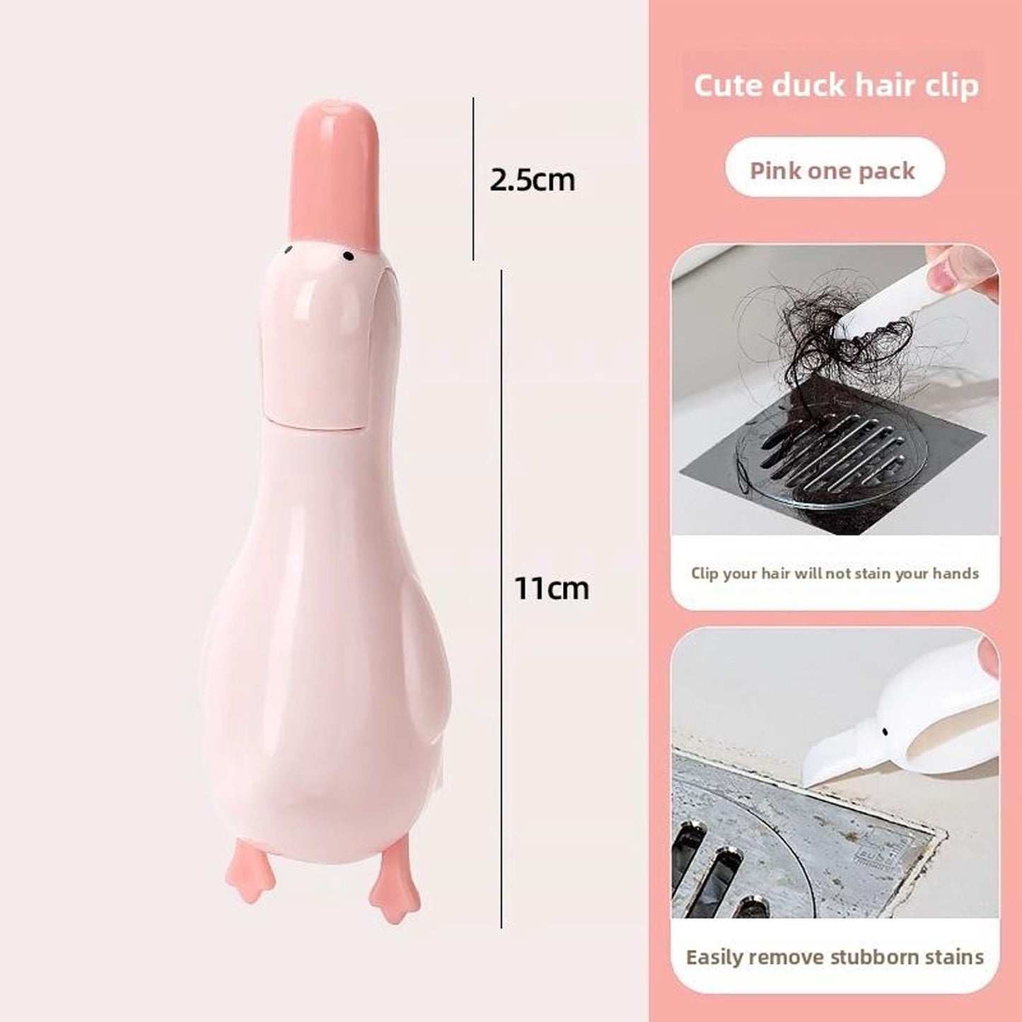 Cute Duck Bathroom Hair Catcher & Organizer (1 Pc) - Happy Price - Image 3
