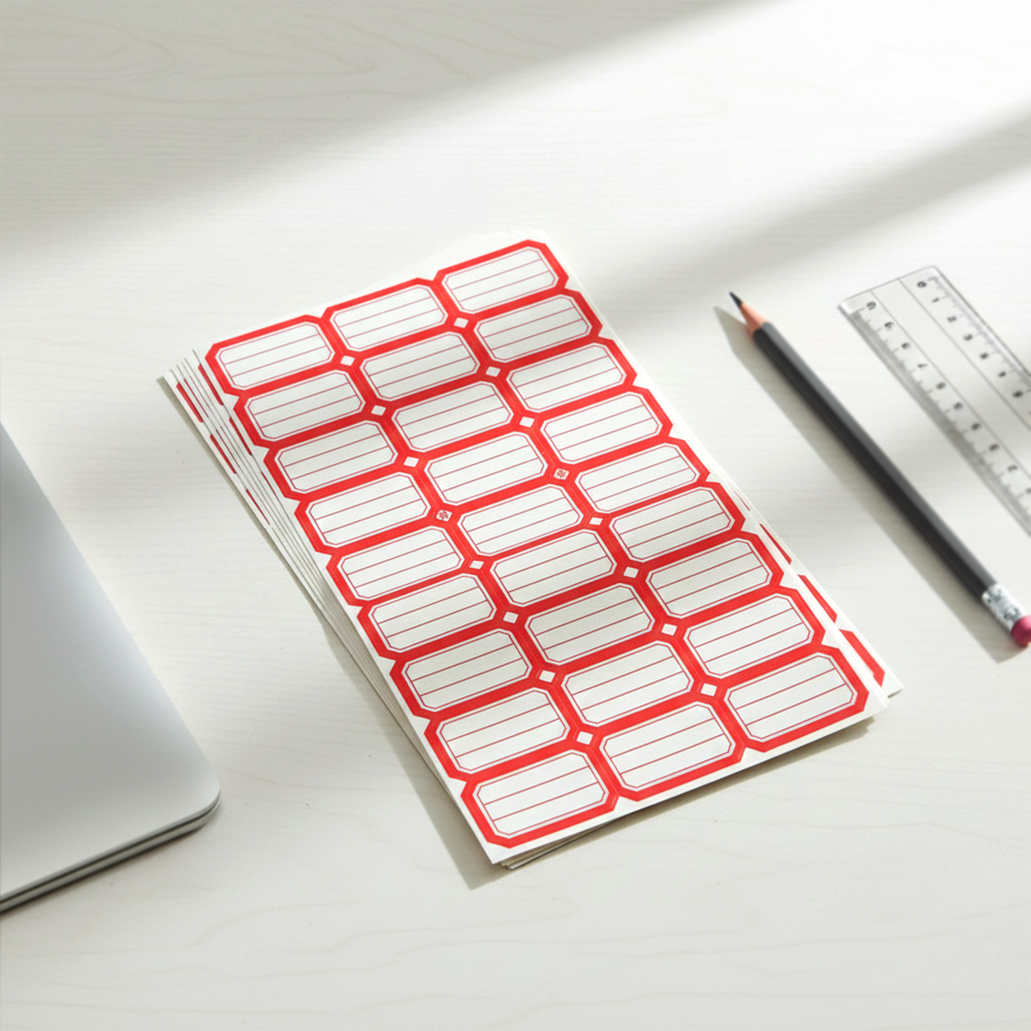 50 Sheets Rectangular Self-Adhesive Label Stickers for Organization & Shipping - Happy Price - Image 5