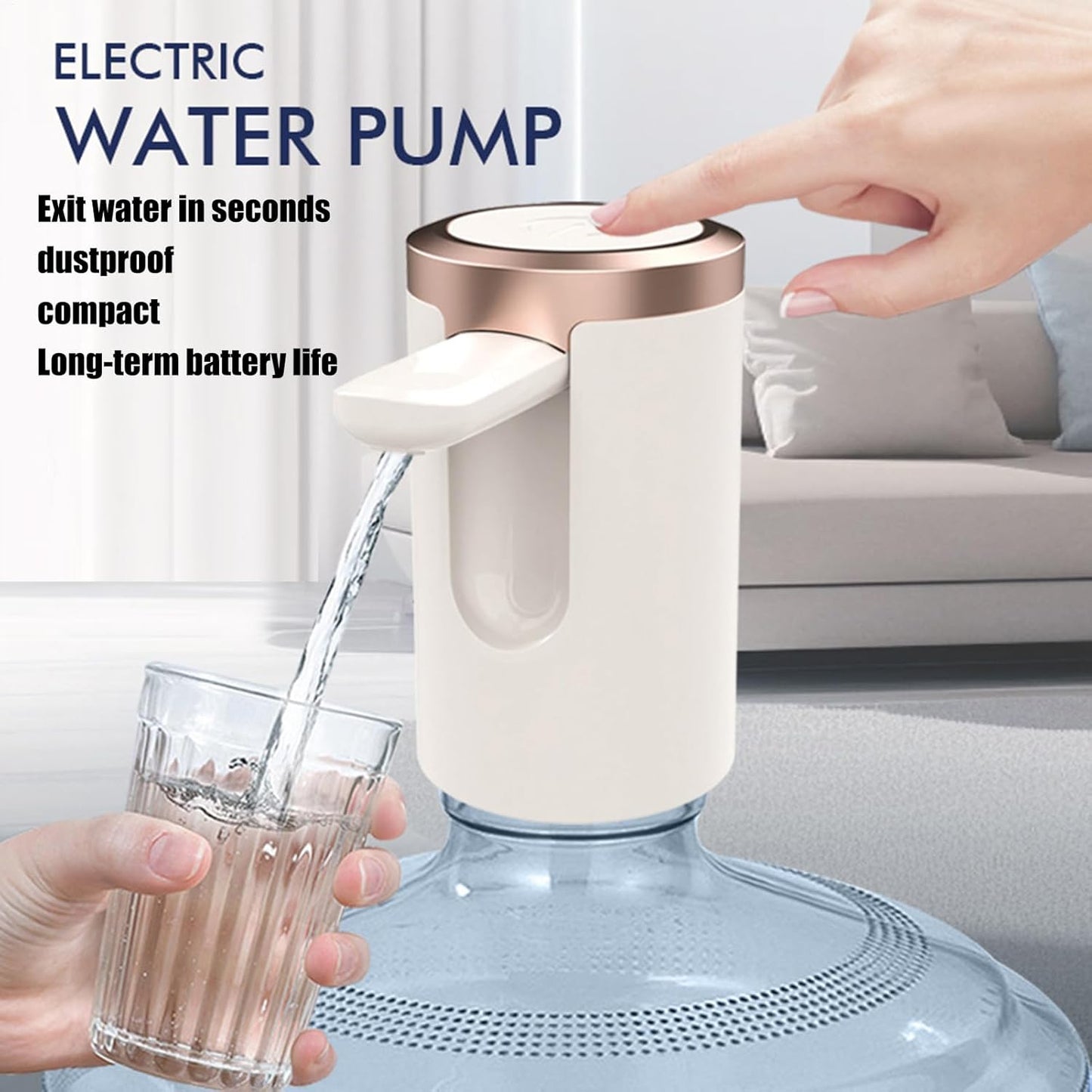 Usb Rechargeable Automatic Water Dispenser For 20 Litre Bottle (1 Pc) - Happy Price - Image 7