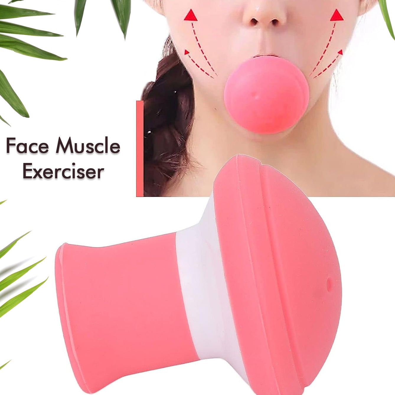 Silicone Facial Jaw Exerciser Breathing Type Face Slimmer Breathing Type Face Slimmer Face Lift Inhaling  Exhaling Tool Look Younger And Healthier - Helps Reduce Stress And Cravings - Happy Price - Image 1