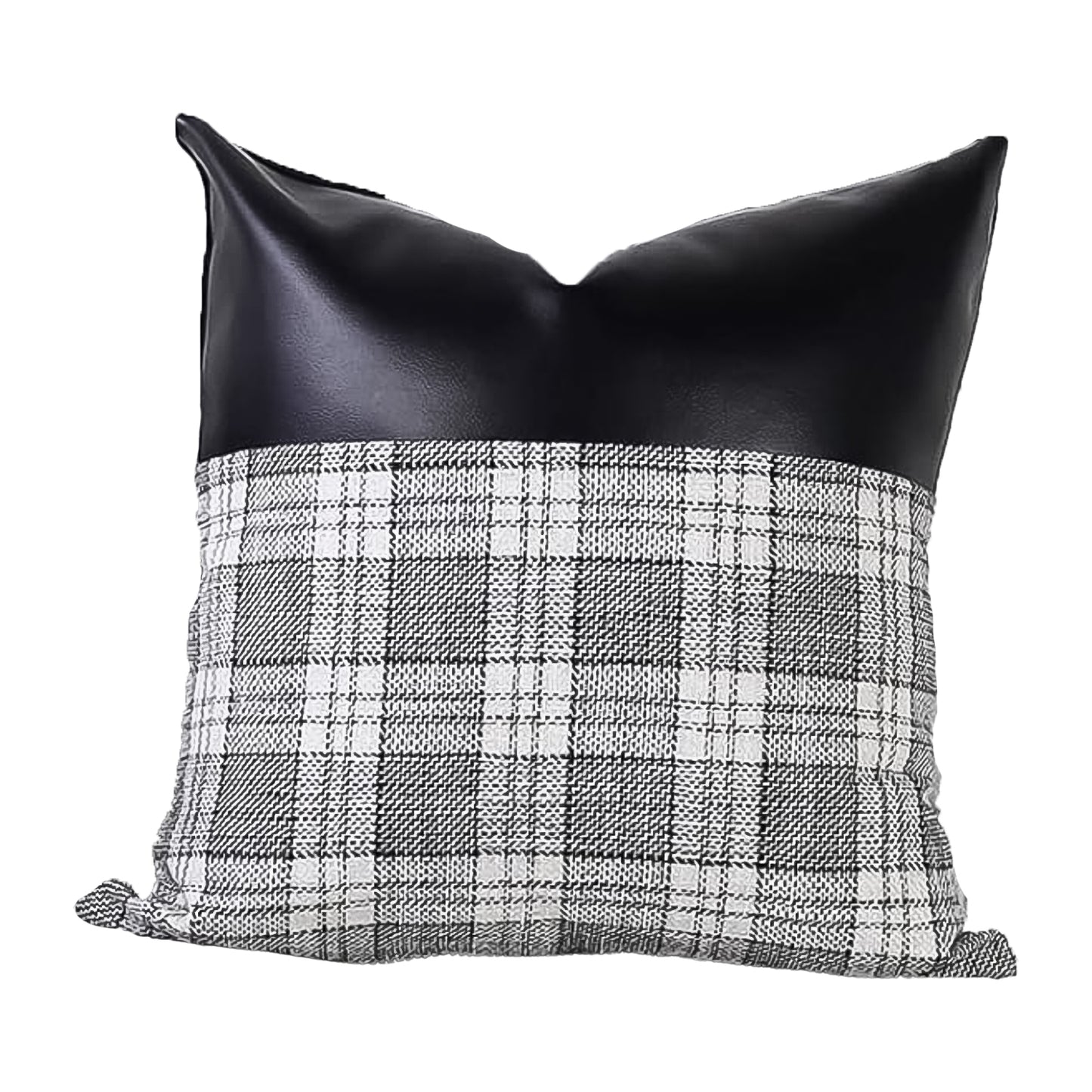 Pillow Covers Cushion Cases Soft Leather And Cotton (23  22 Inch  1 Pair  2 Pc) - Happy Price - Image 4